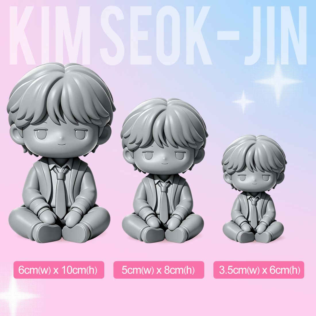BTS Mini Figures-Kim Seok-jin