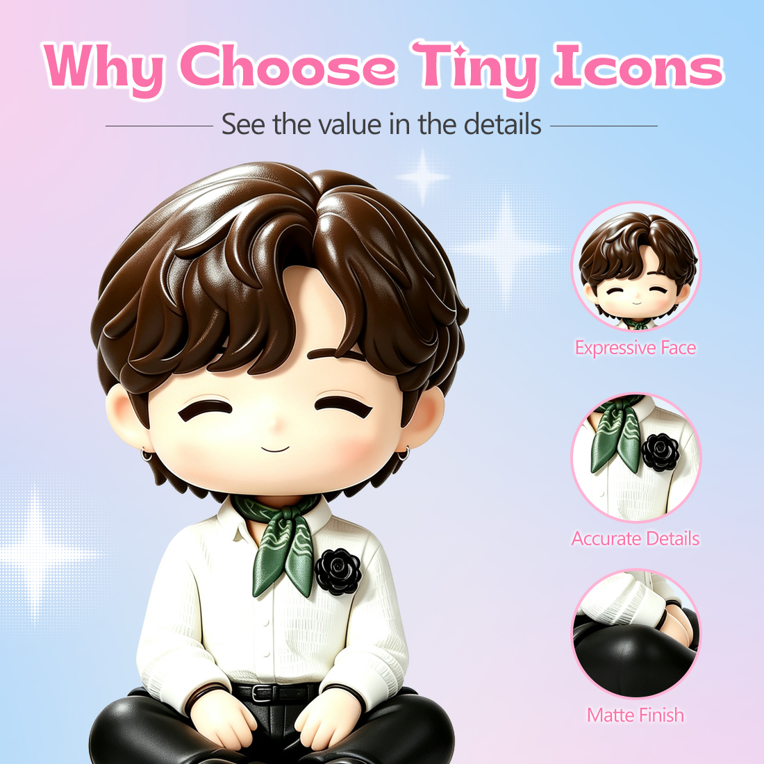 BTS Mini Figures-Kim Tae-hyung
