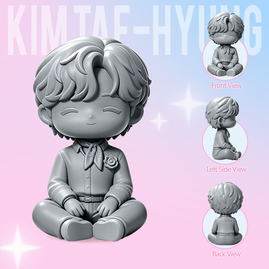 BTS Mini Figures-Kim Tae-hyung