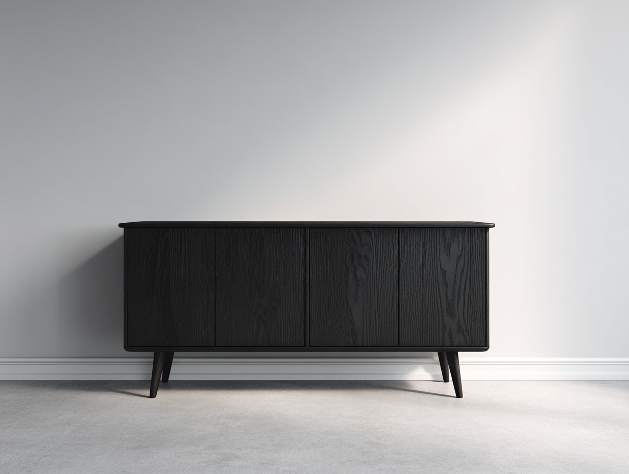 Dielenschränke Holz 165x40x74 cm - Schwarz - Modernes Design für Flur-Ninorodwell