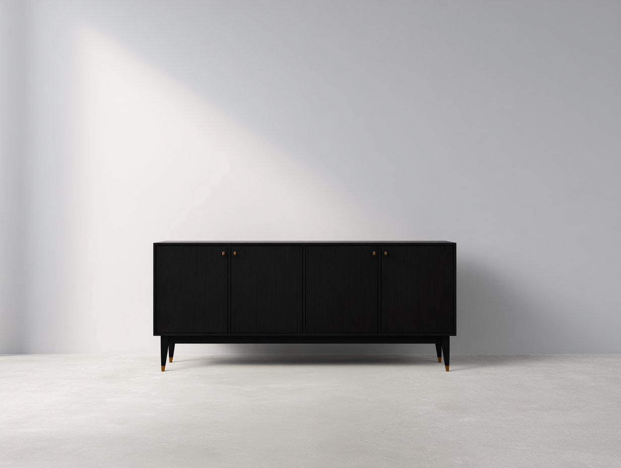 Dielenschränke Holz 170x40x72 cm - Schwarz-Goldfarben - Modernes Design für Flur-Ninorodwell