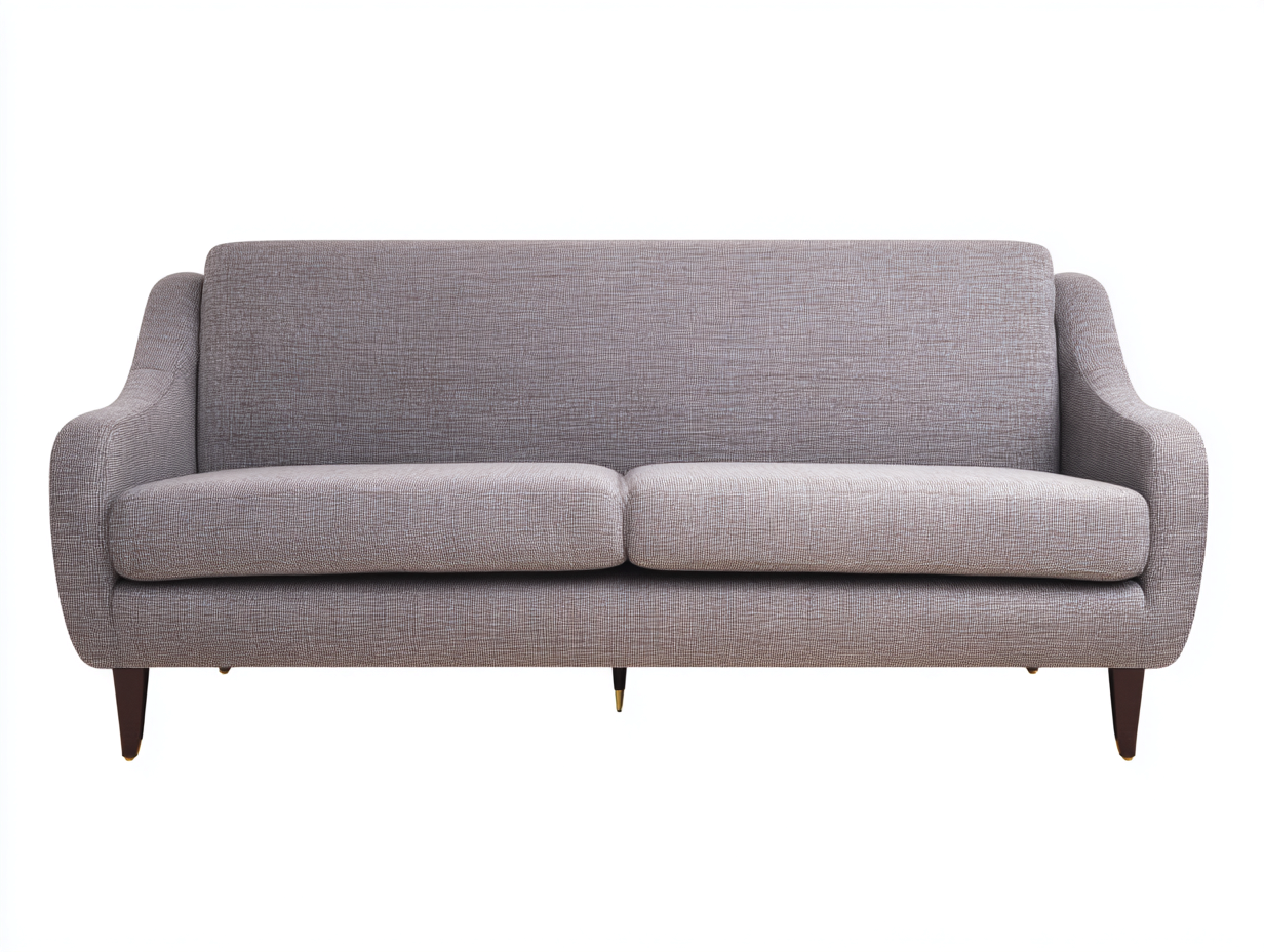 Canapé 2 places en tissu 172x85x79 cm - gris clair - pour salon style moderne-Vovadohome