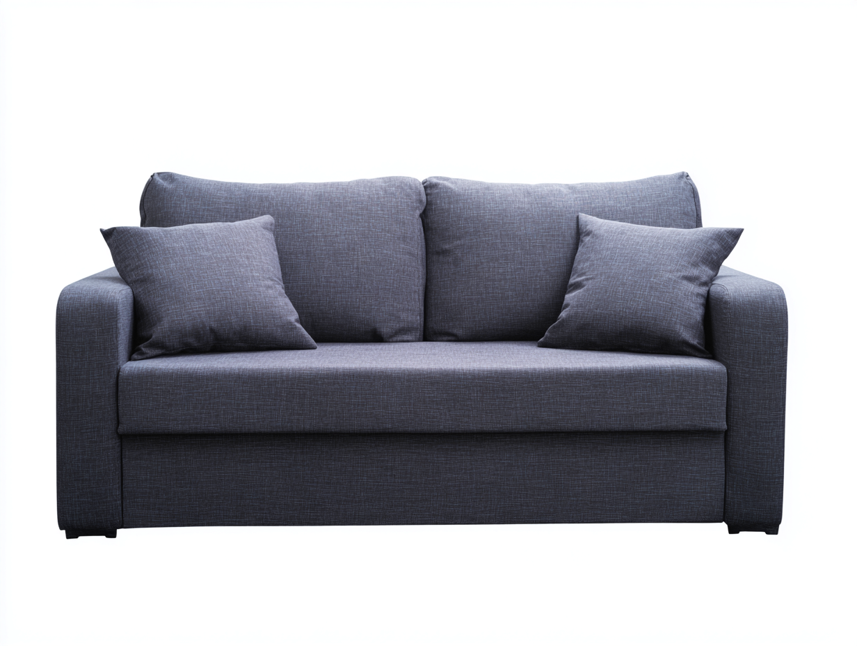 Canapé 2 places en tissu 176x88x82 cm - bleu gris - pour salon style moderne-Vovadohome