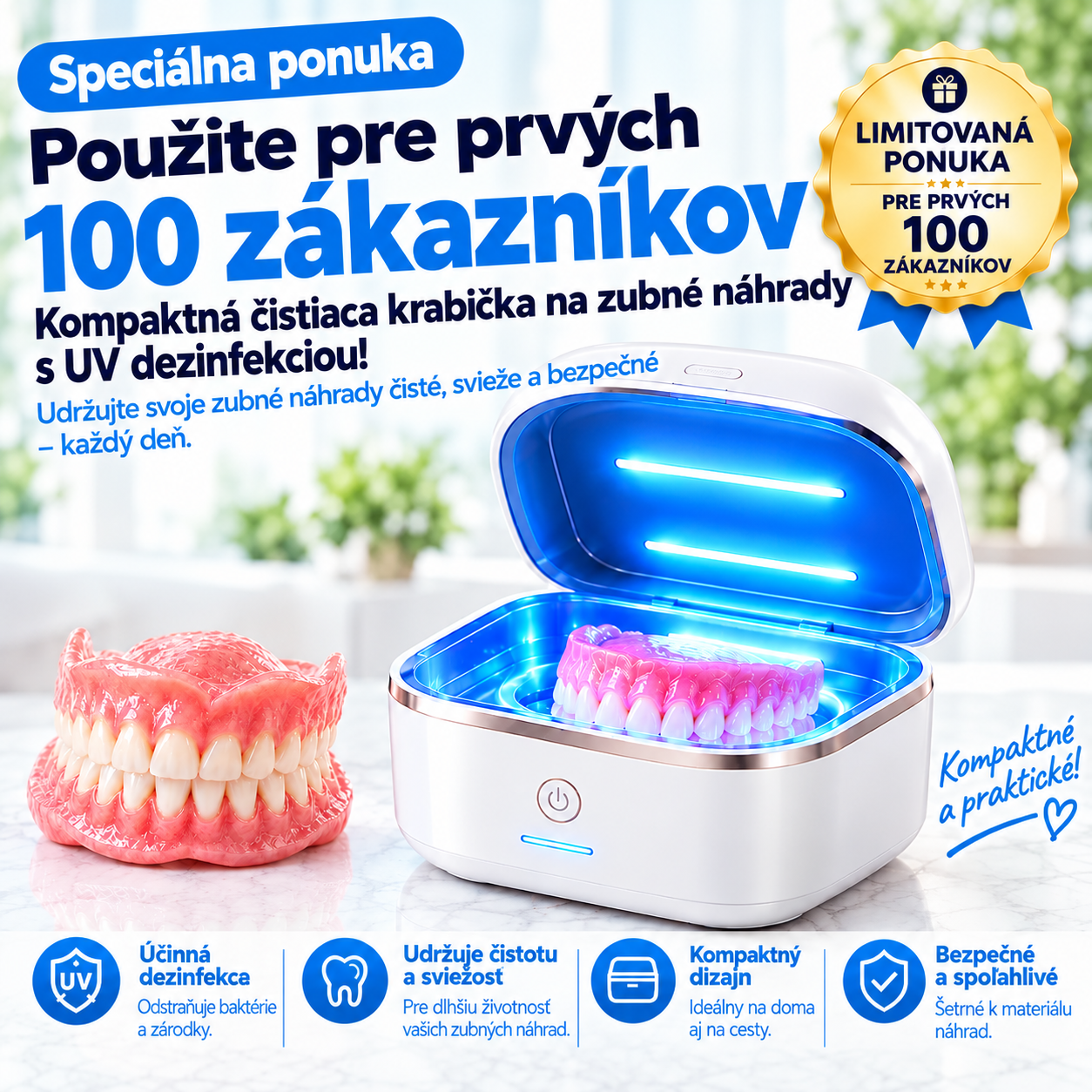Zubné náhrady z dentálnej PMMA živice – prirodzený odtieň, vysoká odolnosť a pohodlné prispôsobenie ústnej dutine.