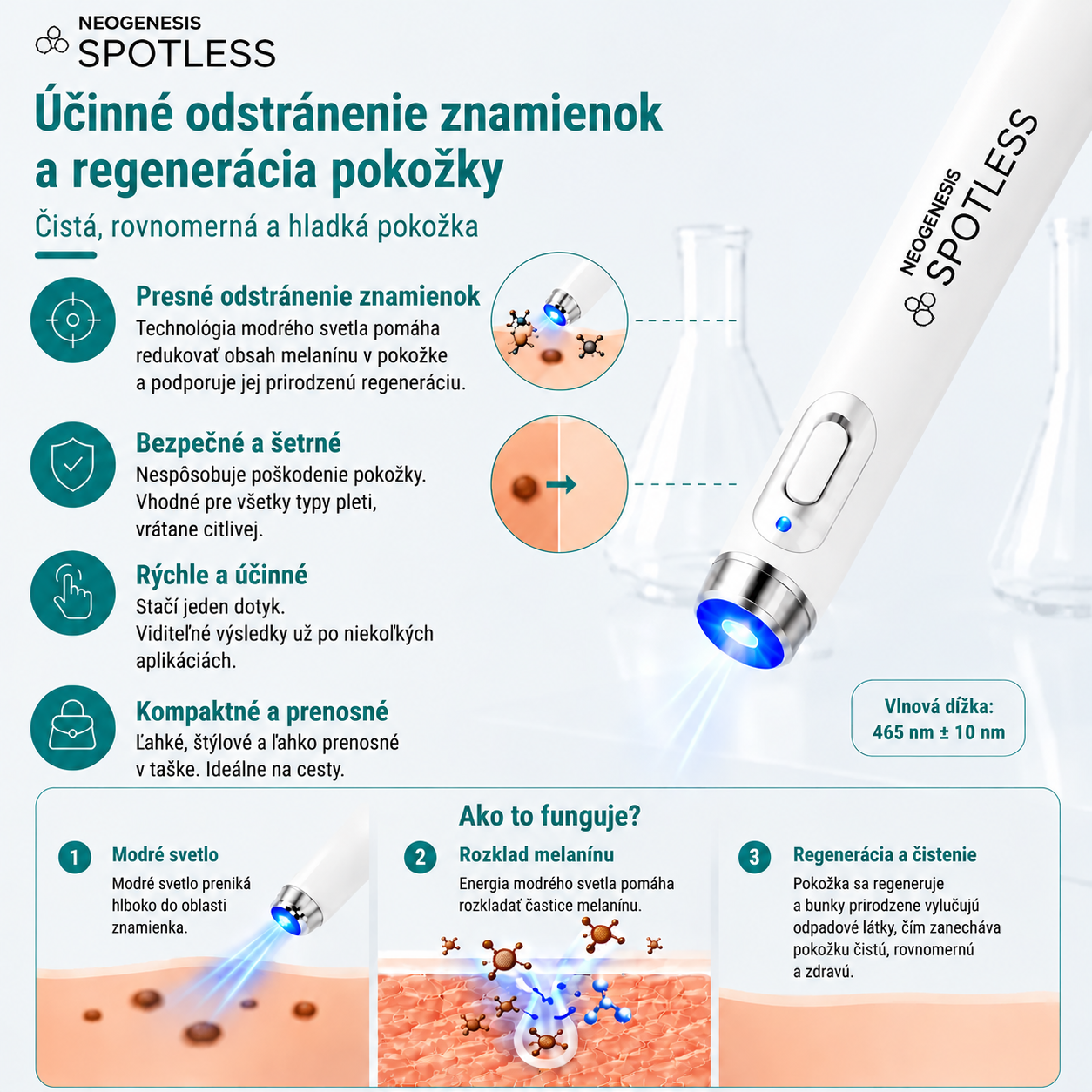 ✨ NEOGENESIS™ 2026 – Multifunkčná starostlivosť o pleť novej generácie v pere: profesionálne riešenie na odstránenie znamienok a nedokonalostí. Neinvazívna technológia bez bolesti a bez jaziev pre zdravšiu a žiarivejšiu pleť. Vyrobené v USA. ✨