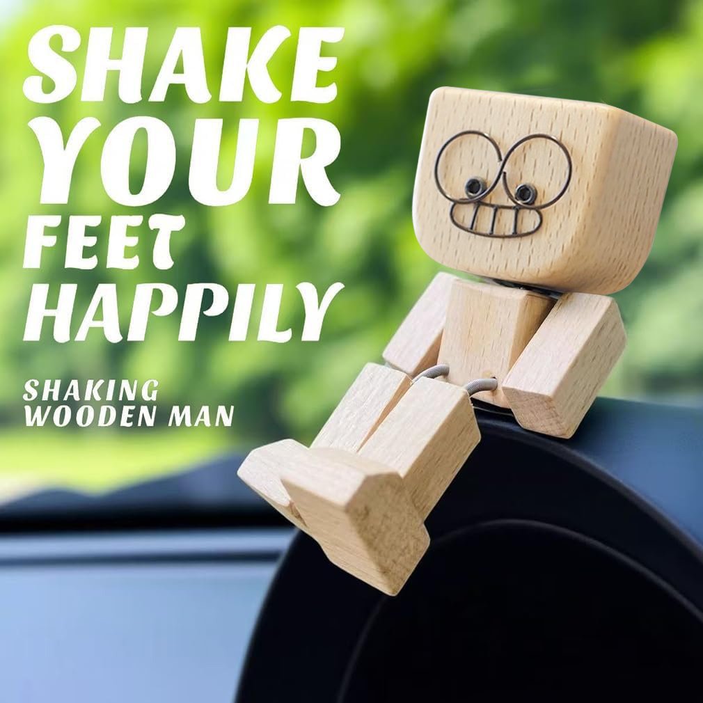 🔥A charming little wooden puppet that can rock and comes with 12 magnetic expressions.