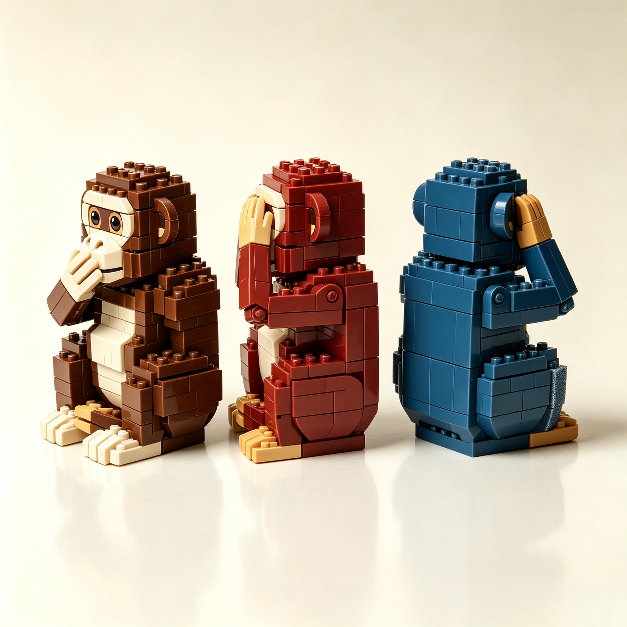 Three Wise Monkeys Building Set
