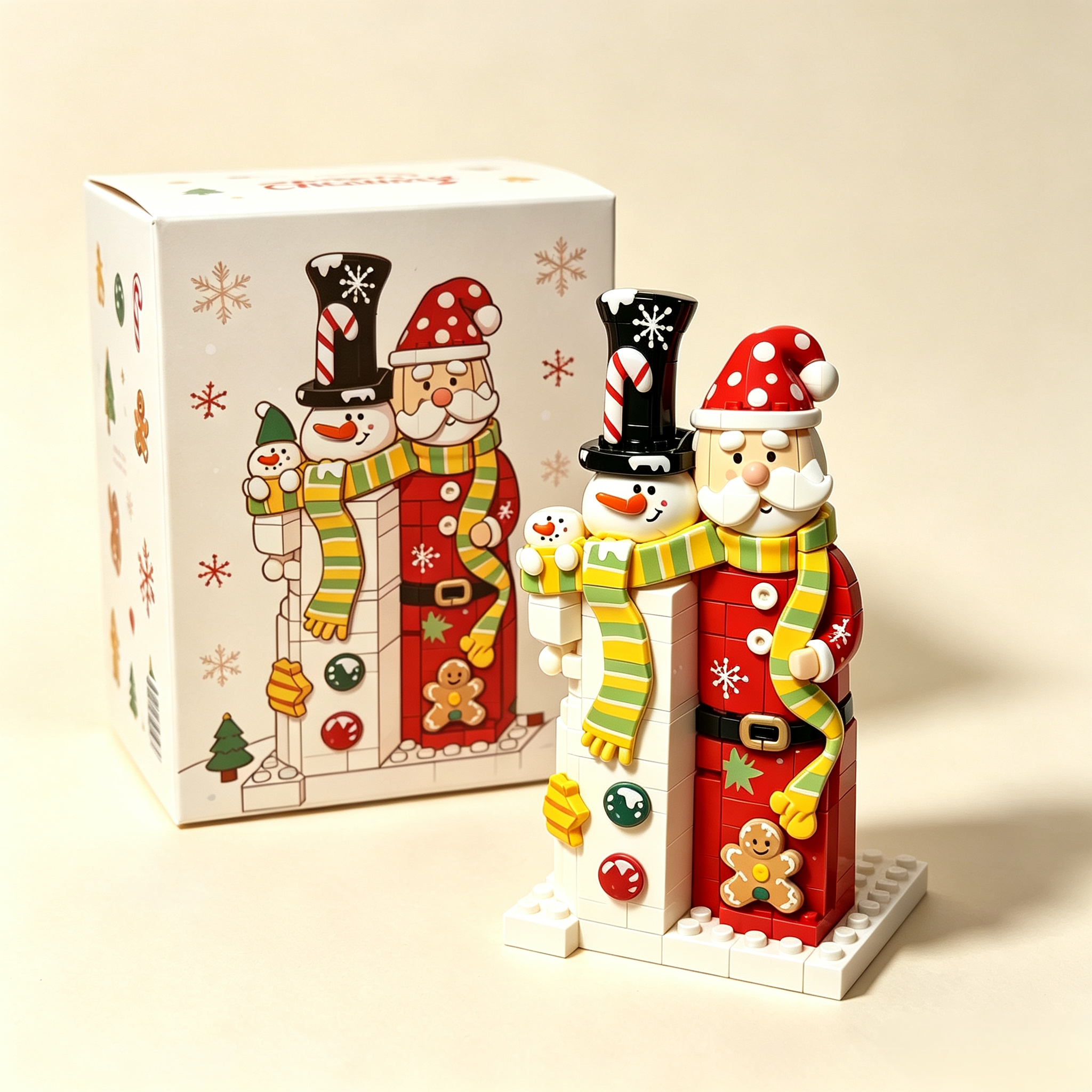 Santa & Snowman Christmas Building Set