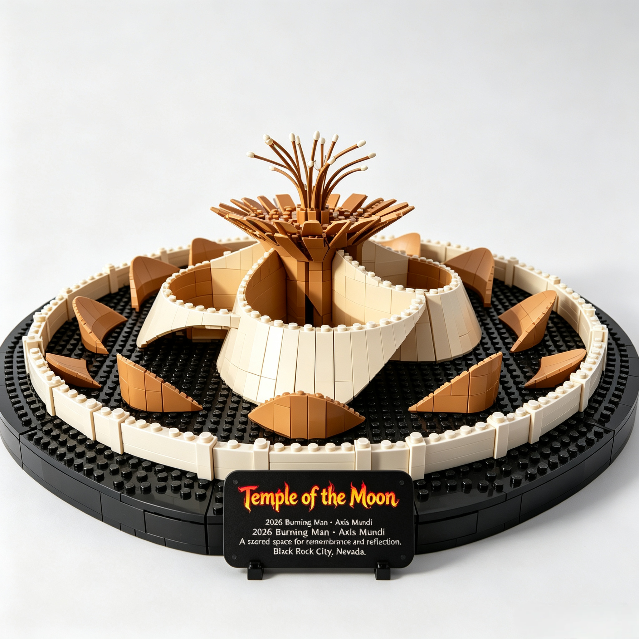 Temple of the Moon‑Burning‑Man Building Set