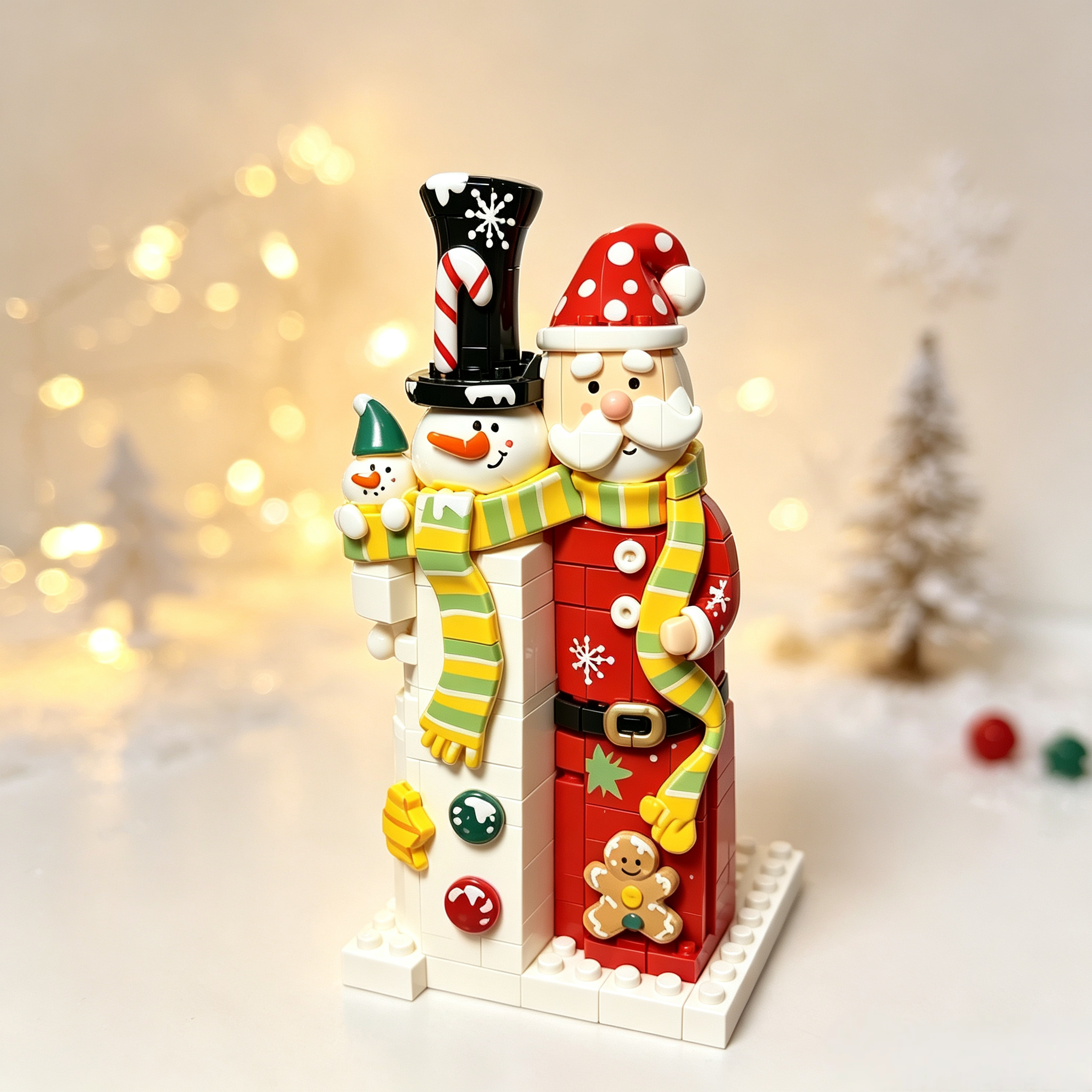 Santa & Snowman Christmas Building Set