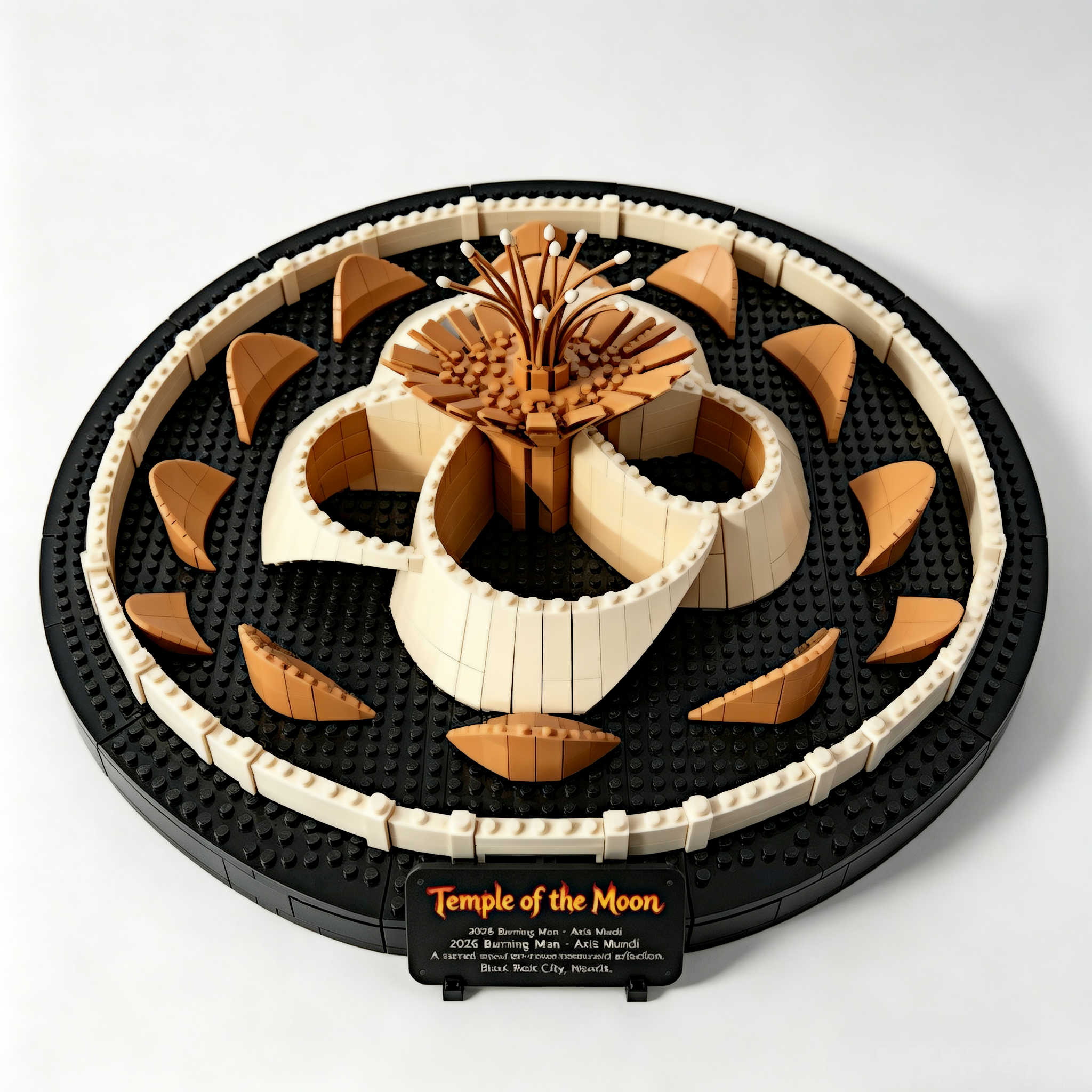 Temple of the Moon‑Burning‑Man Building Set
