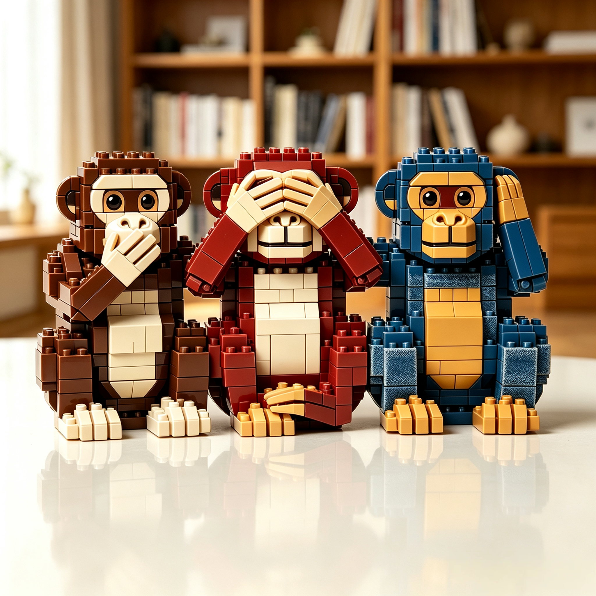 Three Wise Monkeys Building Set
