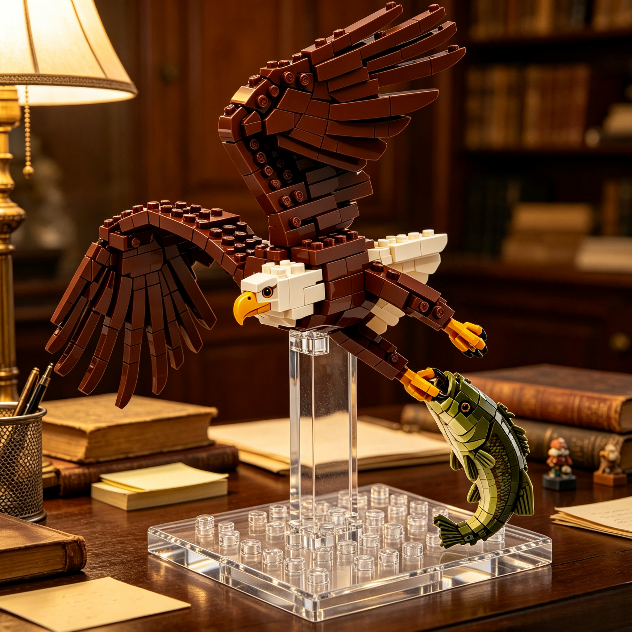Bald Eagle Hunting Building Set