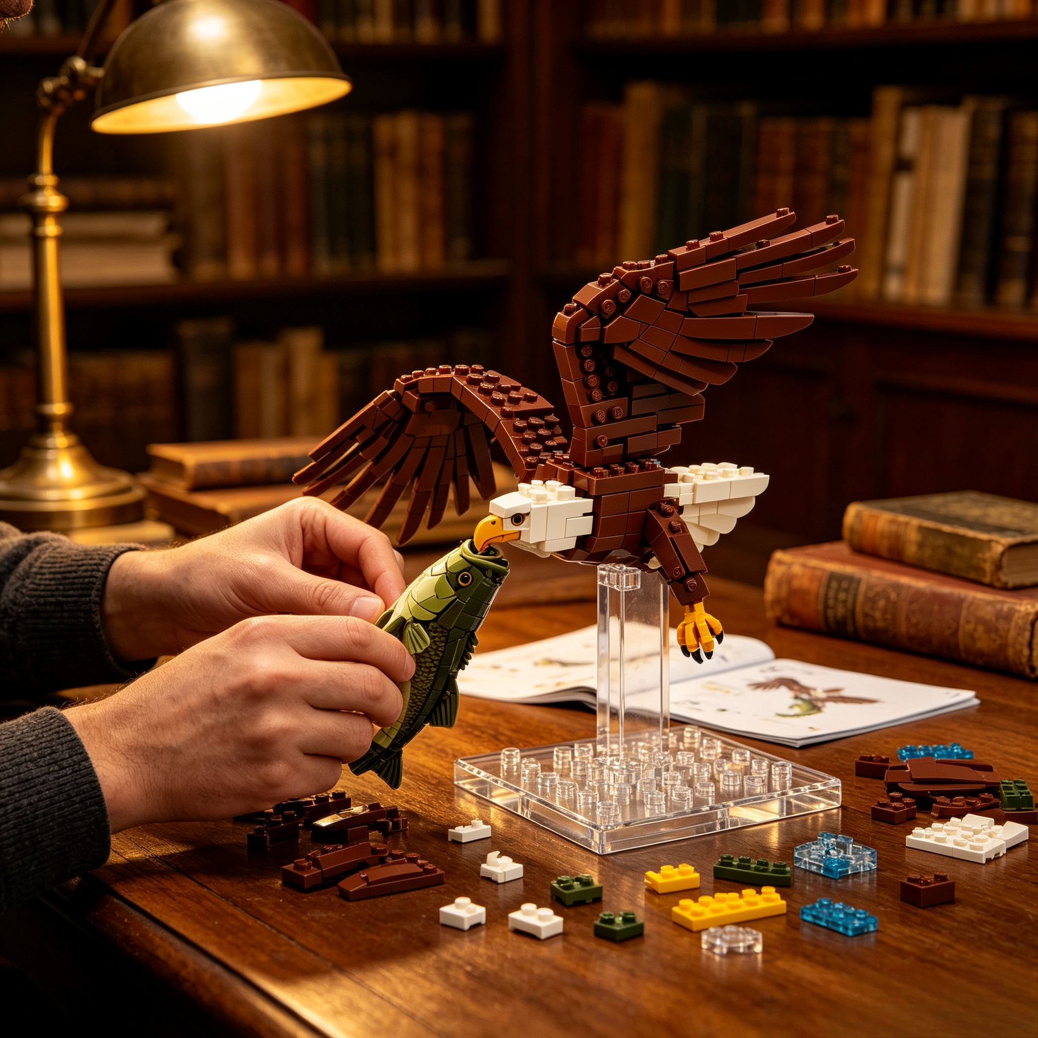 Bald Eagle Hunting Building Set