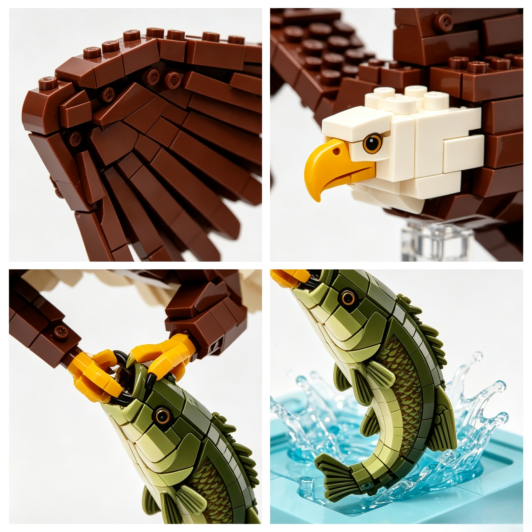 Bald Eagle Hunting Building Set