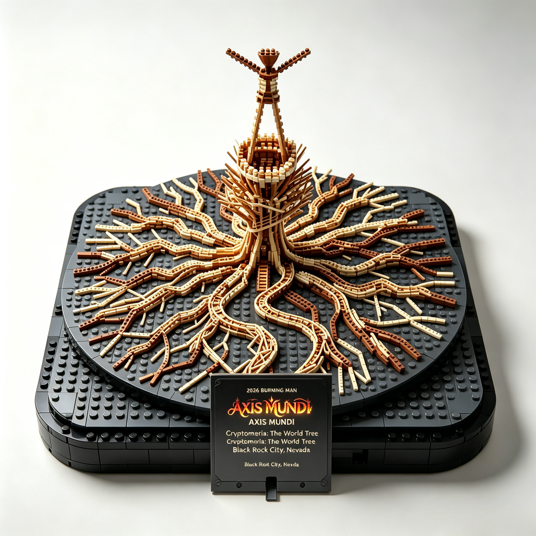 Axis‑Mundi World‑Tree Burning‑Man Building Set