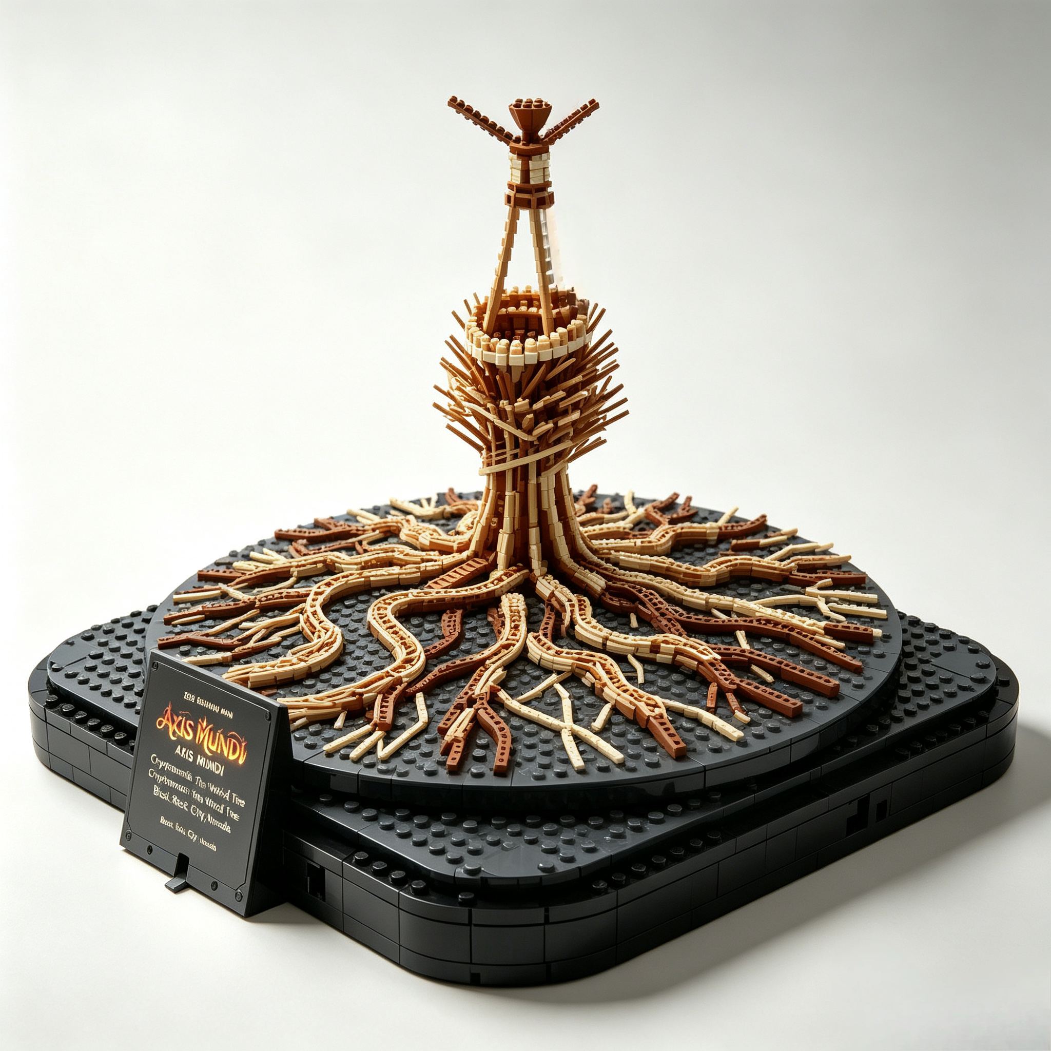 Axis‑Mundi World‑Tree Burning‑Man Building Set