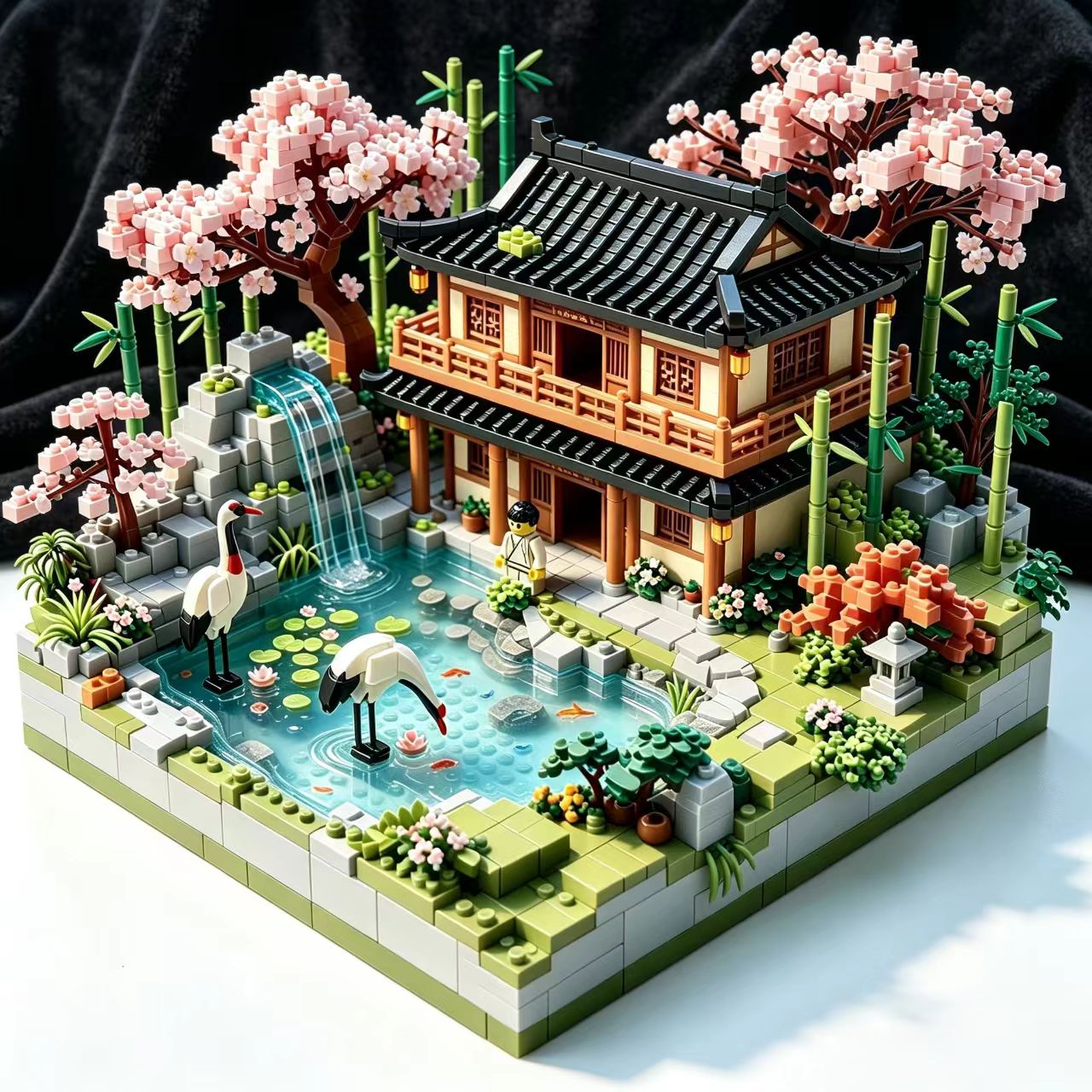 Zen Crane Garden Building Set