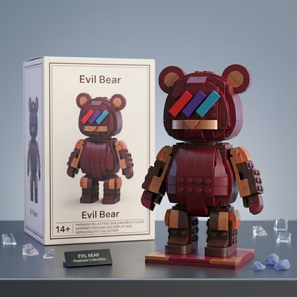 Evil‑Styling Trendy Giant‑Bear Build‑up Collectible Decor