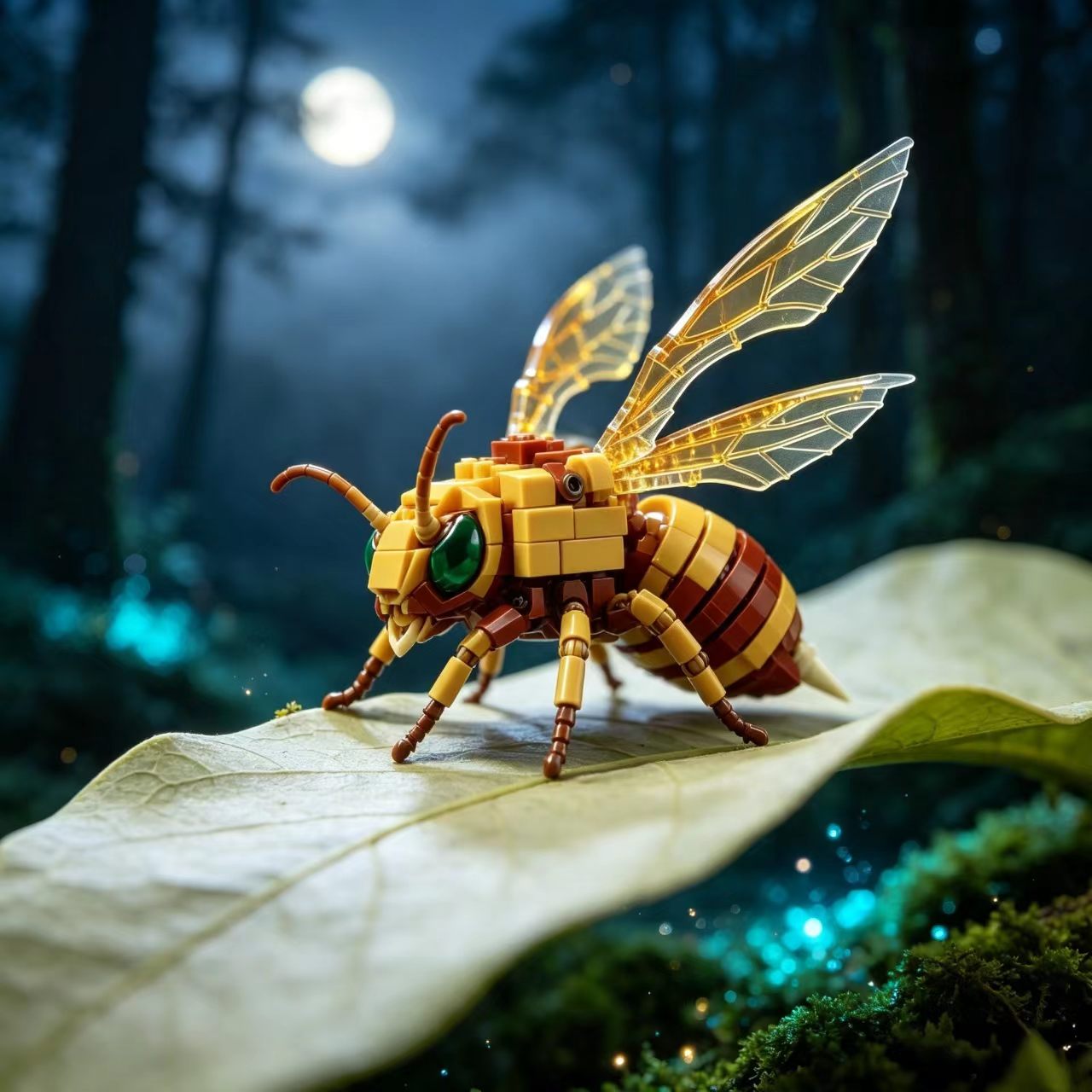Golden Edge –Flying Reconnaissance Skull Abdominal Hornet Building Blocks Set
