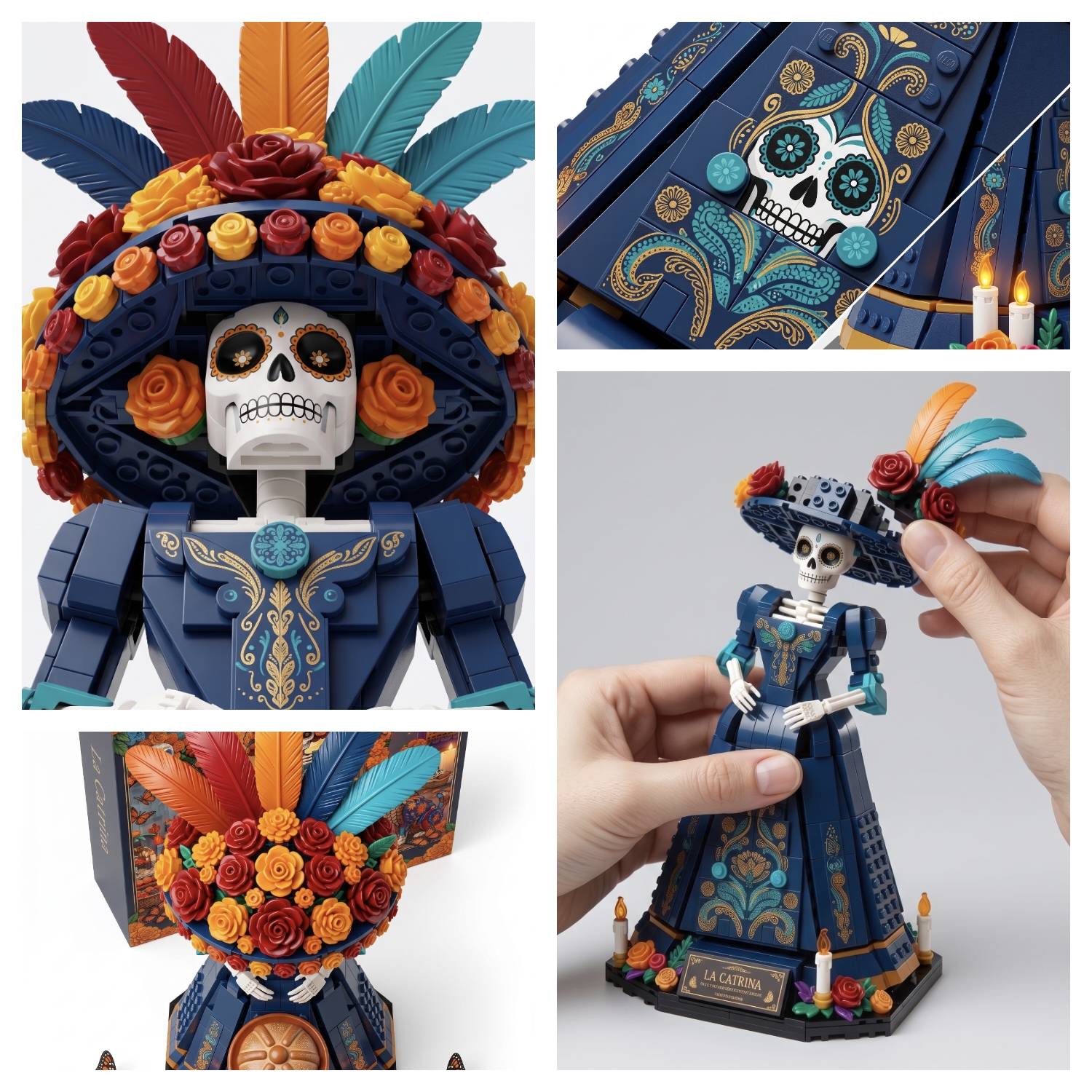 NOVELTYBRICKS 2026 Day of the Dead Commemorative Edition: La Catrina Elegance Building Block Set
