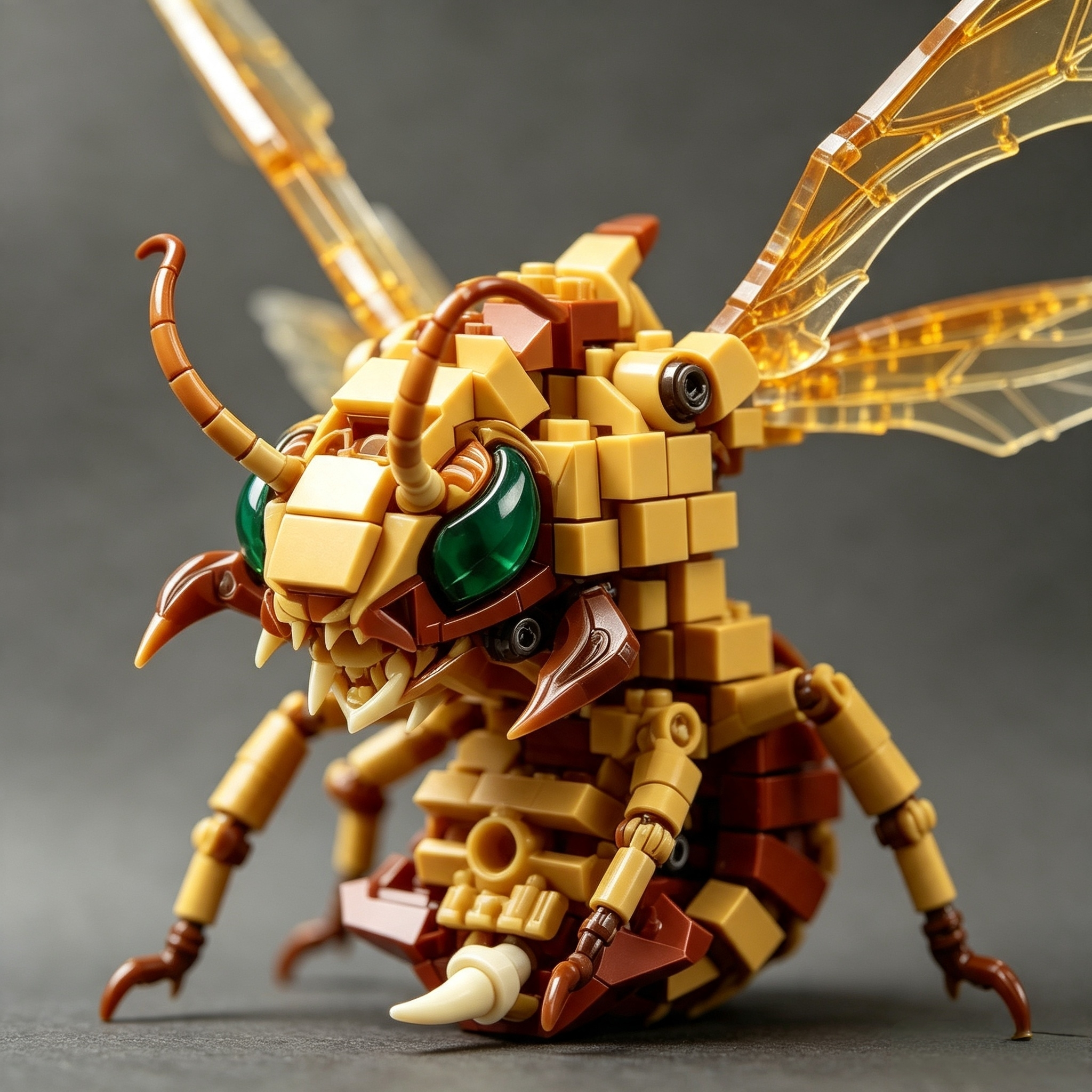 Fantasy Warrior Wasp Insect Building Blocks Set
