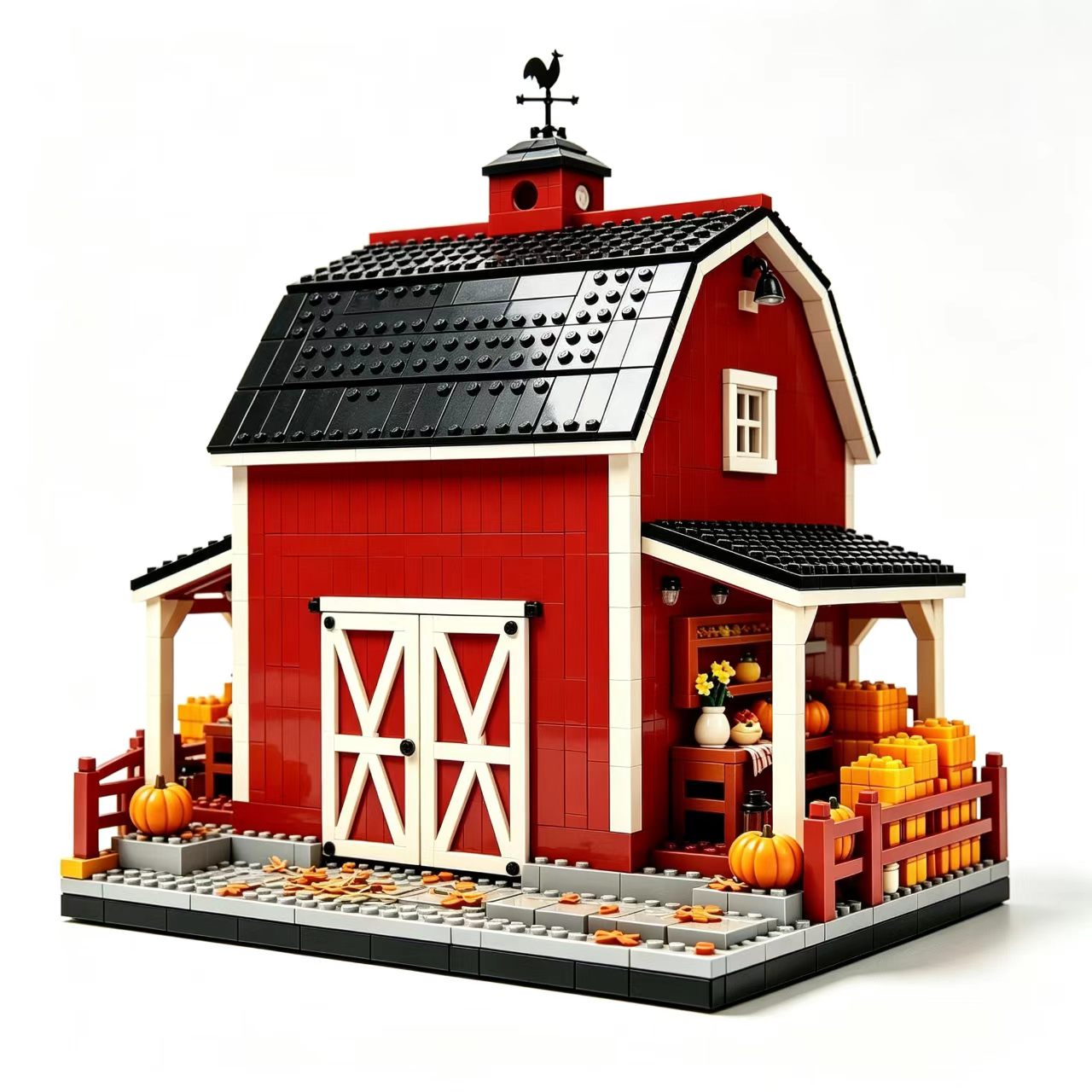 Pumpkin Harvest Barn Building Set