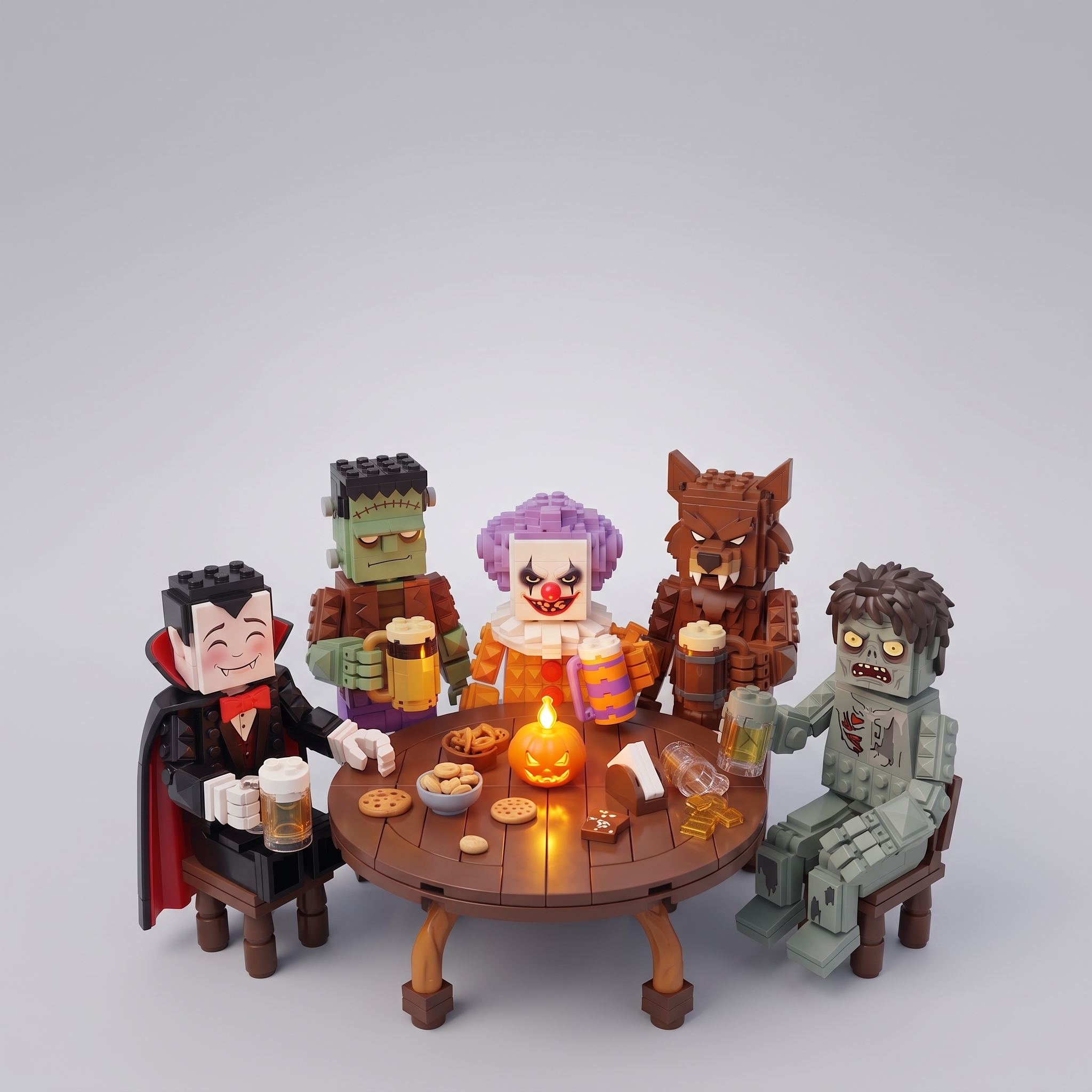 THE MONSTER CREW — Halloween Monster Character Building Block Set