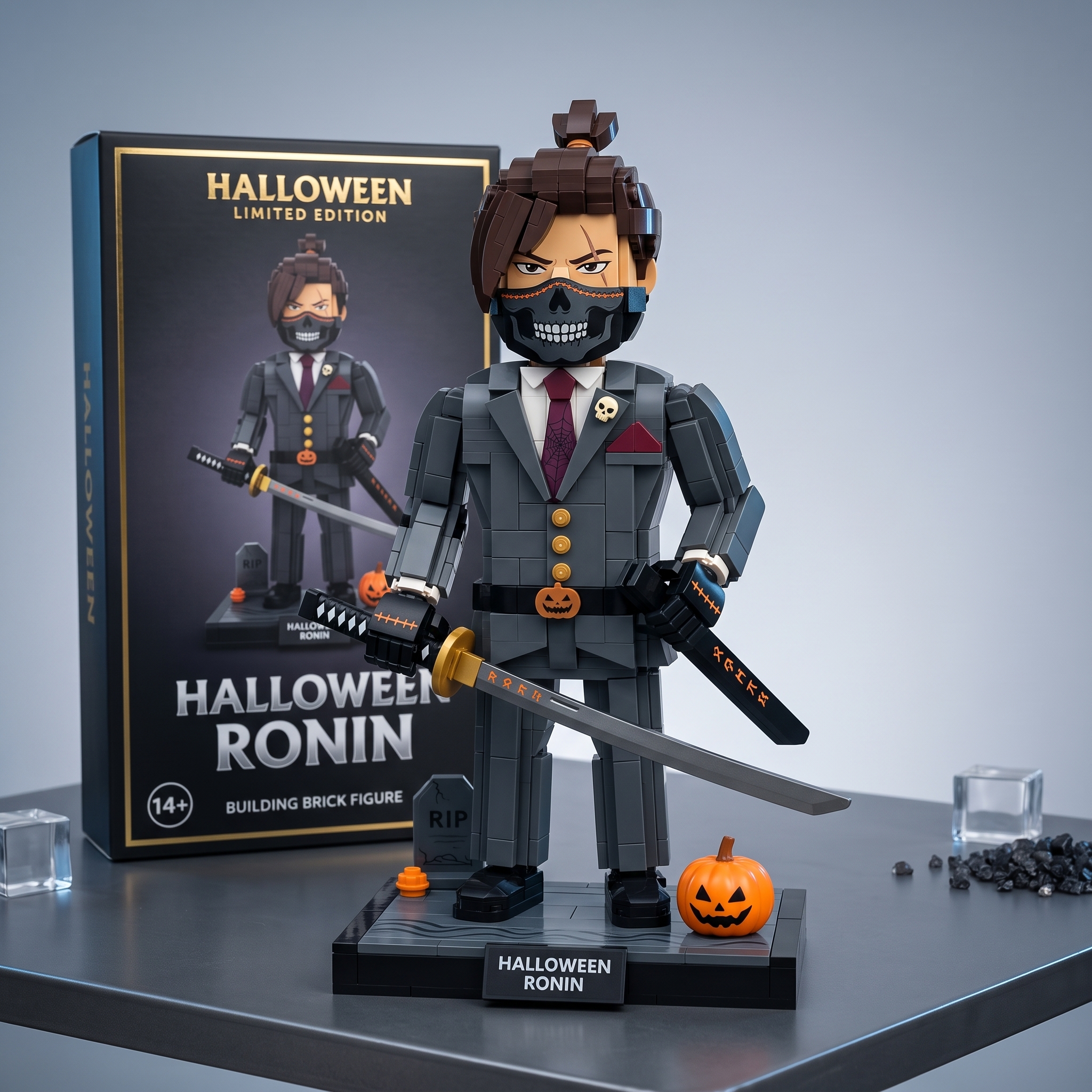 Halloween Ronin Suit‑Samurai Large‑Figure Build‑up Decor