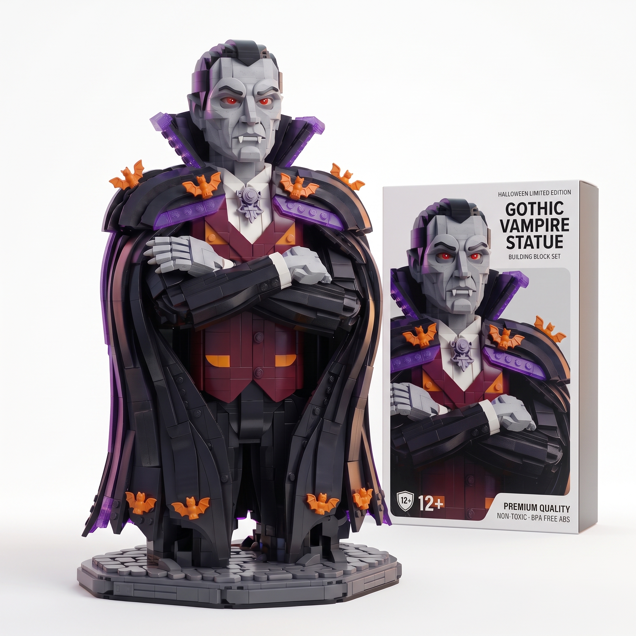Gothic Vampire Statue — Halloween Limited Edition Building Block Set