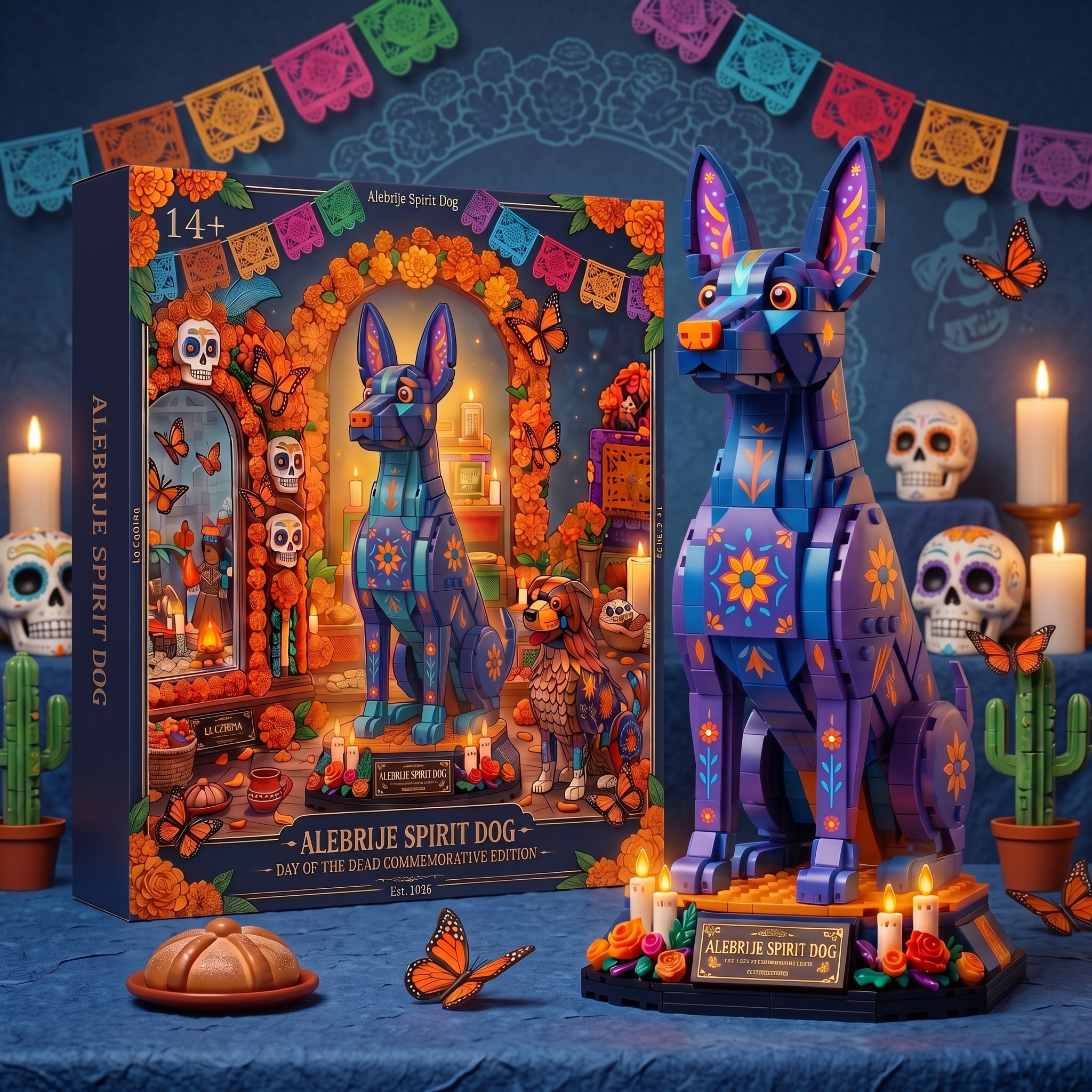 Day of the Dead Commemorative Edition Alebrije Spirit Dog Building Set