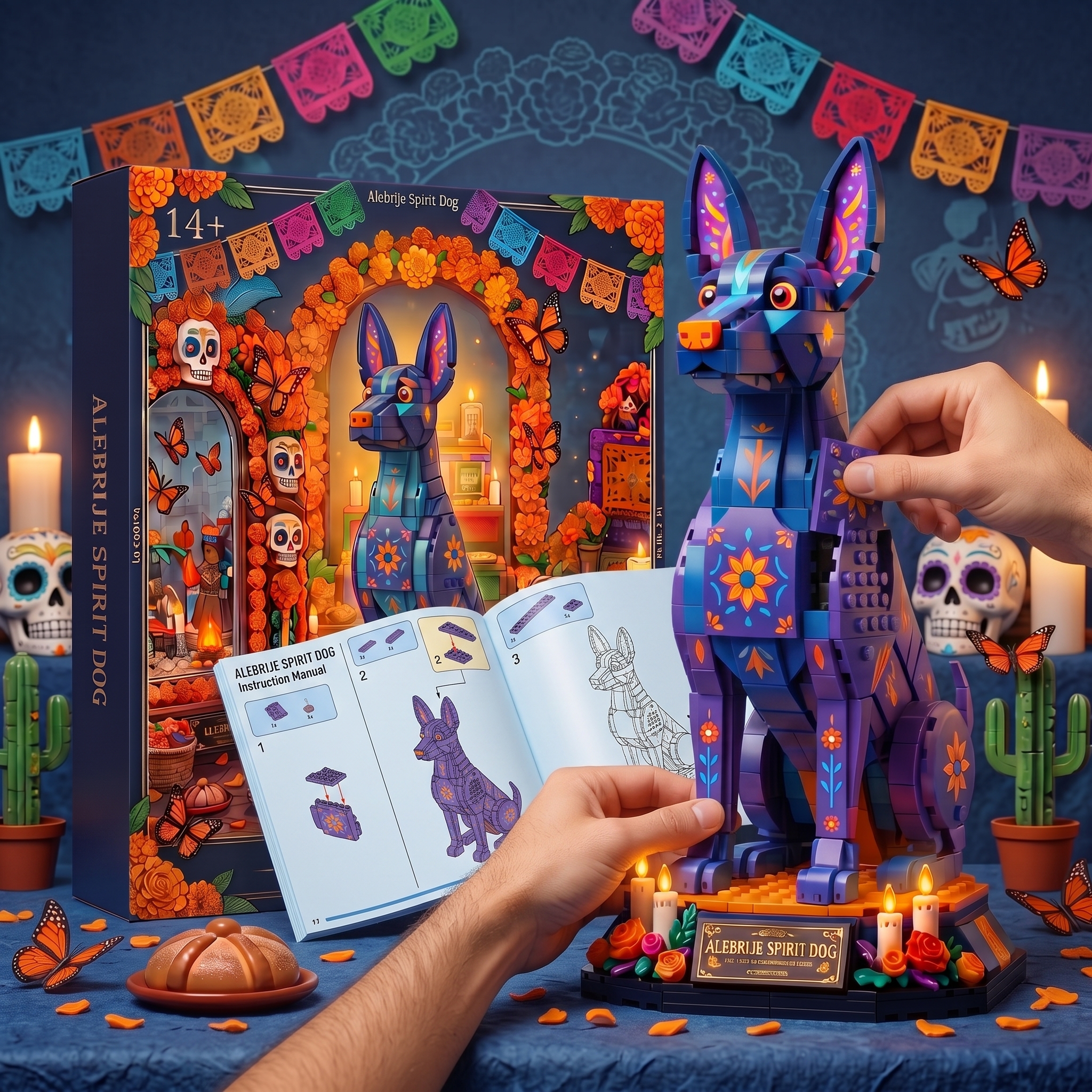 Day of the Dead Commemorative Edition Alebrije Spirit Dog Building Set