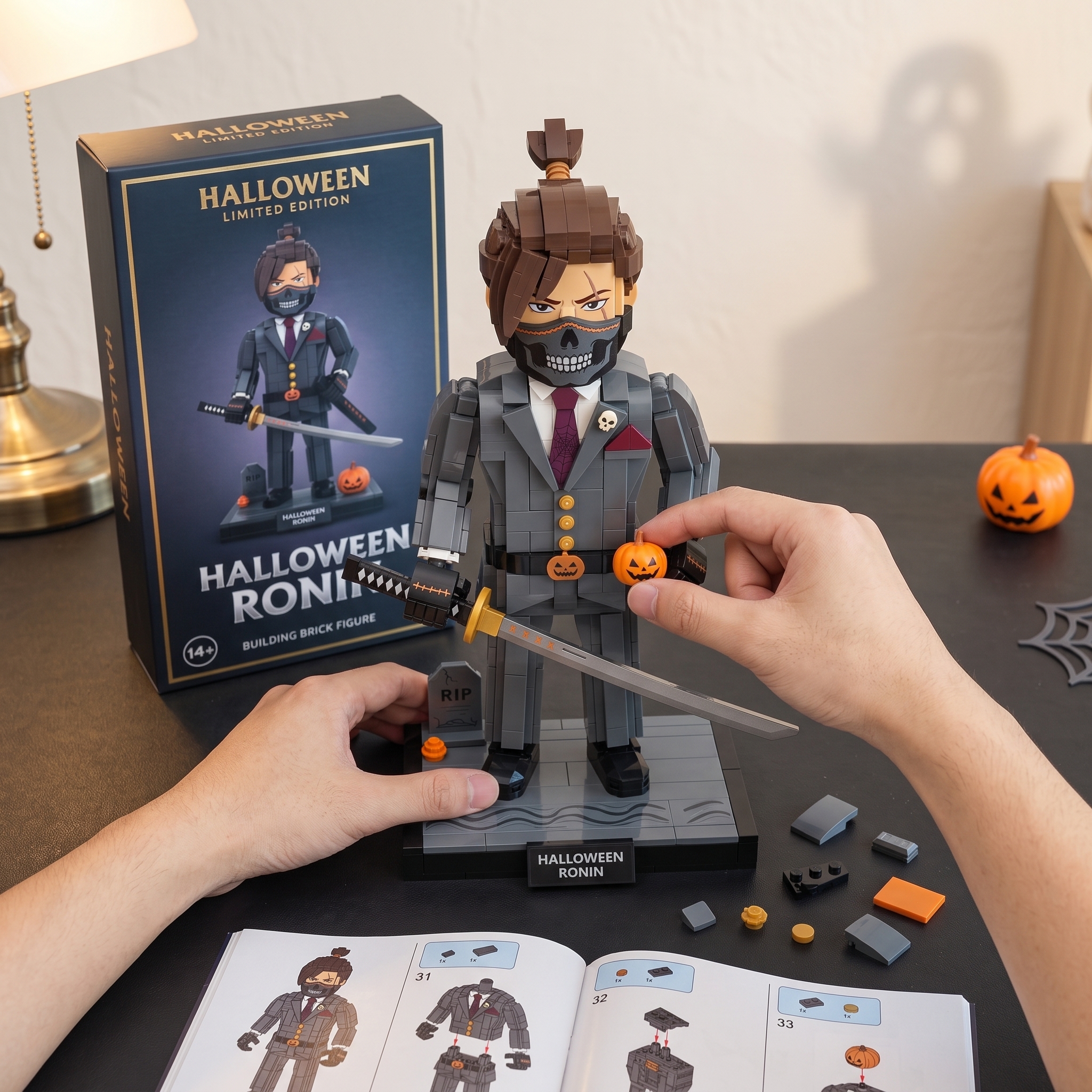 Halloween Ronin Suit‑Samurai Large‑Figure Build‑up Decor