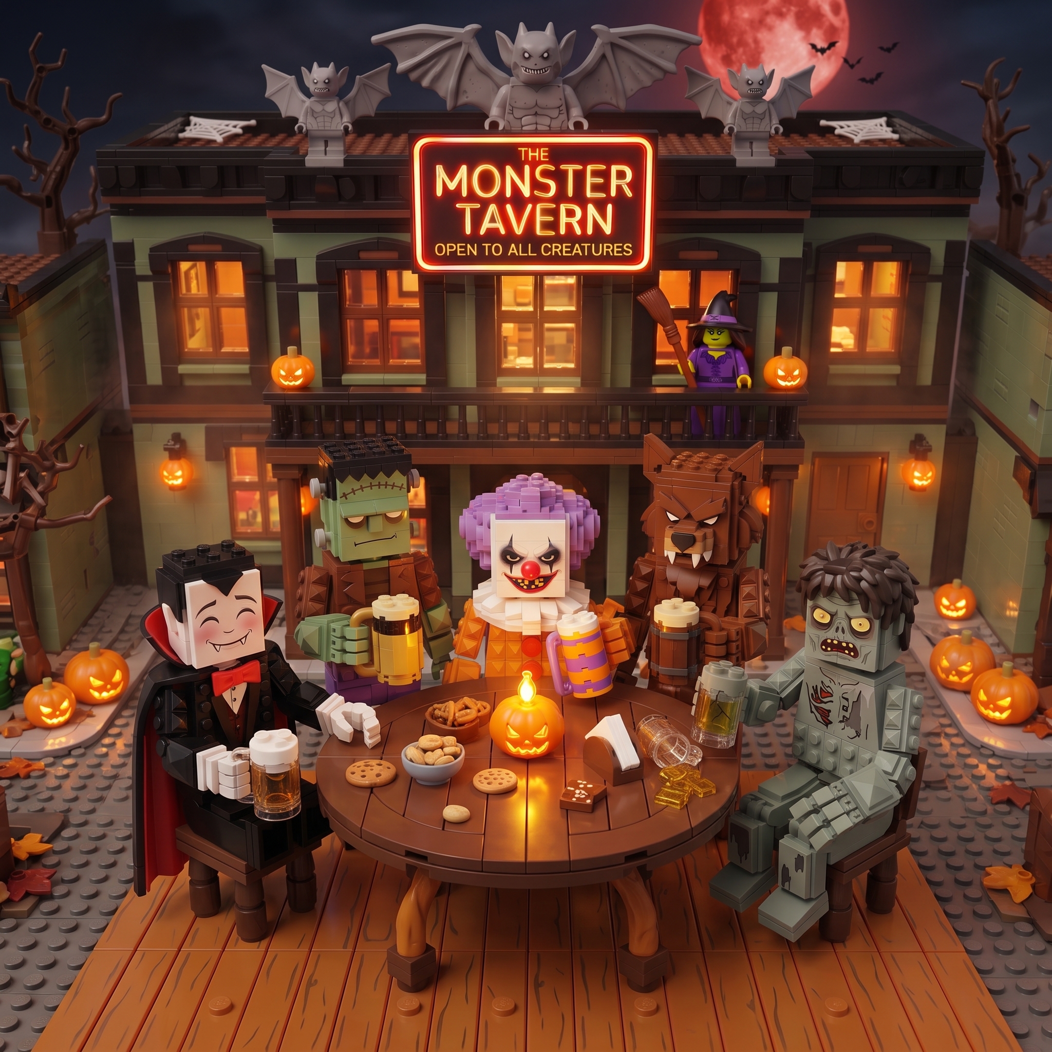 THE MONSTER CREW — Halloween Monster Character Building Block Set