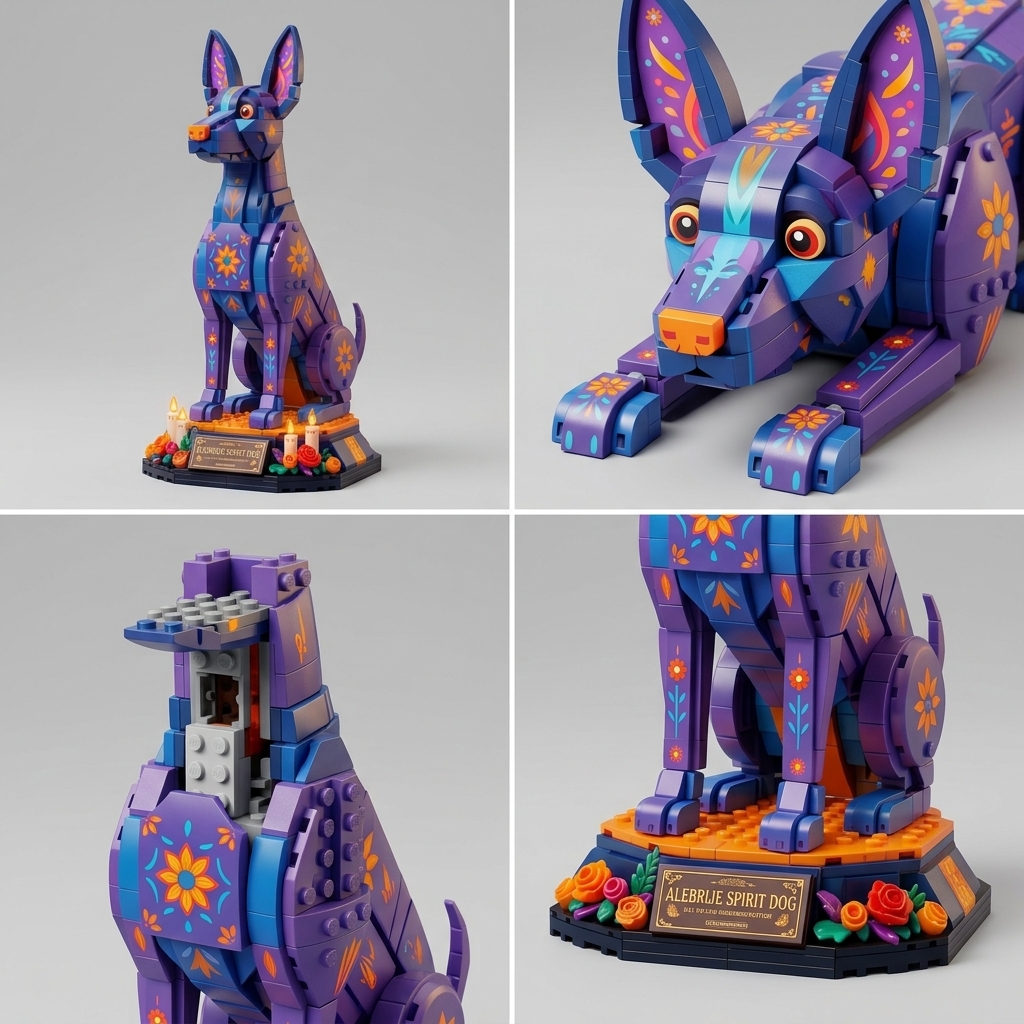 Day of the Dead Commemorative Edition Alebrije Spirit Dog Building Set