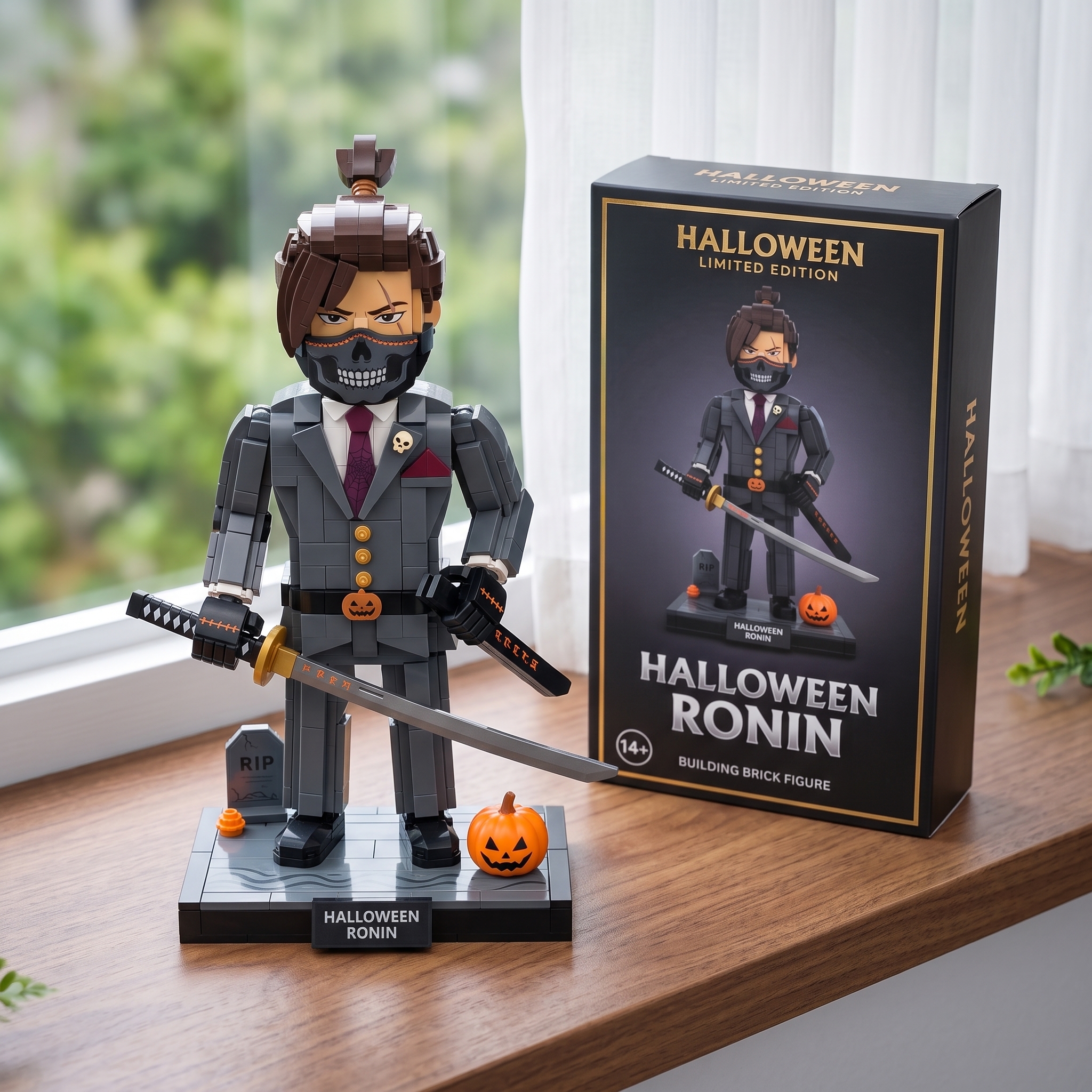 Halloween Ronin Suit‑Samurai Large‑Figure Build‑up Decor