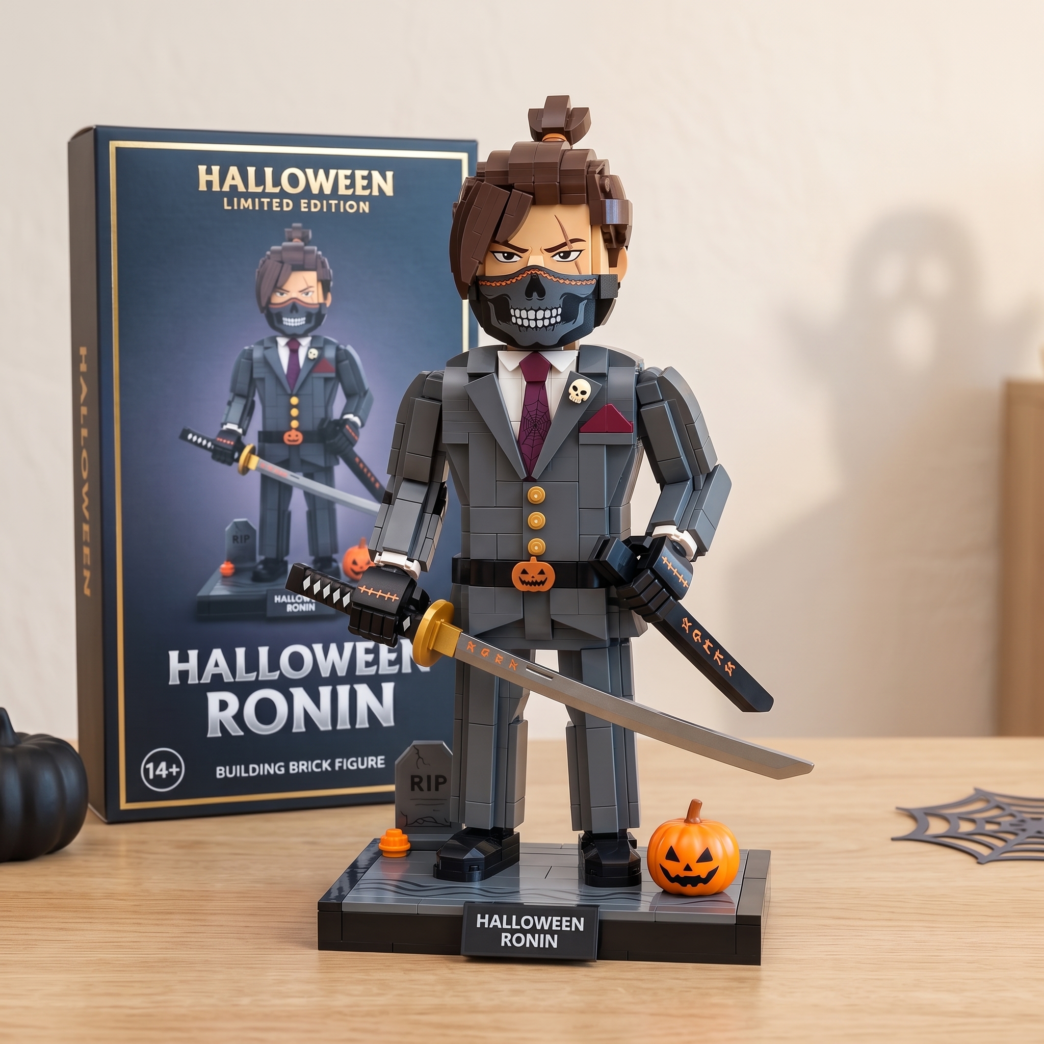 Halloween Ronin Suit‑Samurai Large‑Figure Build‑up Decor