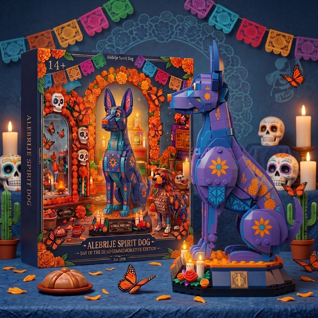 Day of the Dead Commemorative Edition Alebrije Spirit Dog Building Set