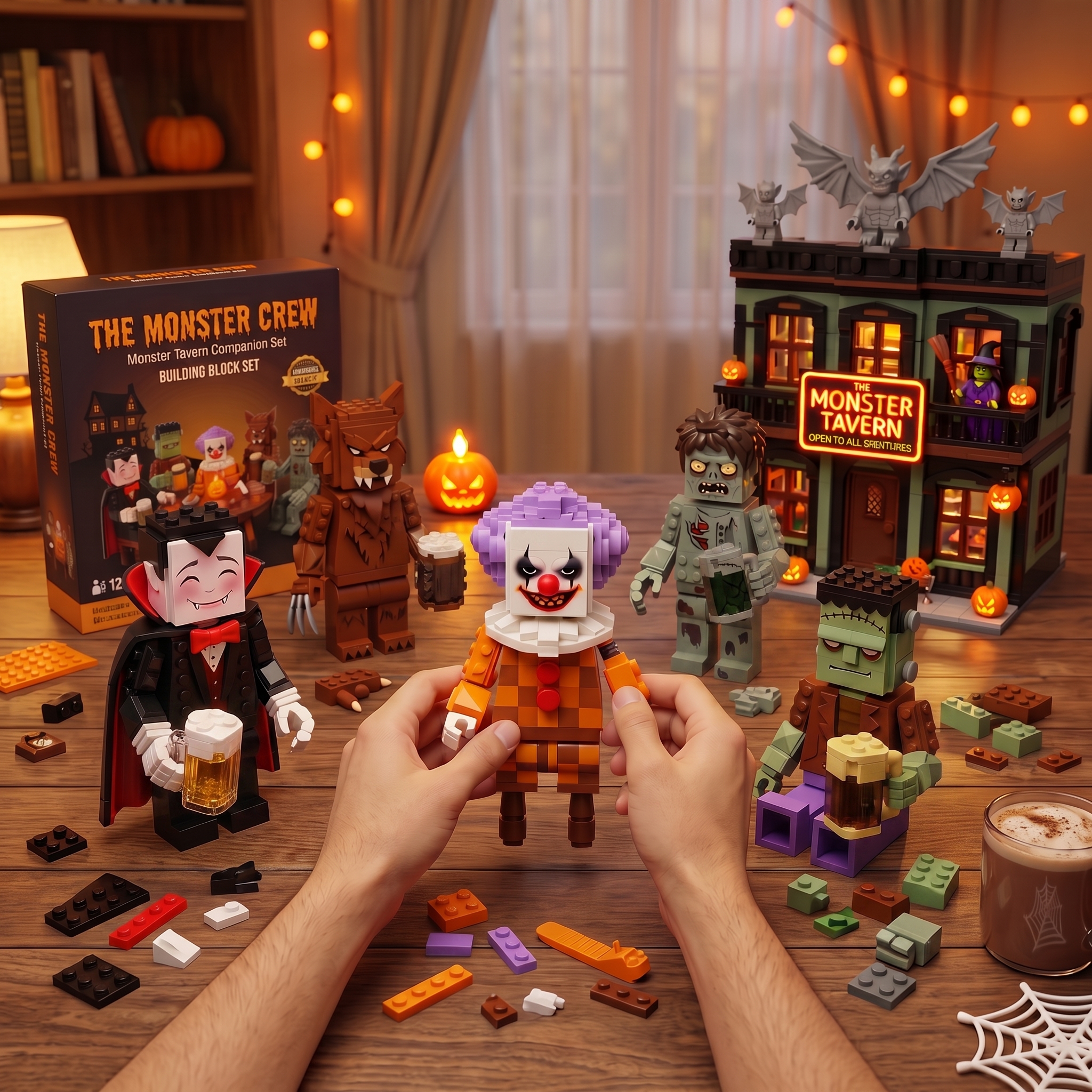 THE MONSTER CREW — Halloween Monster Character Building Block Set