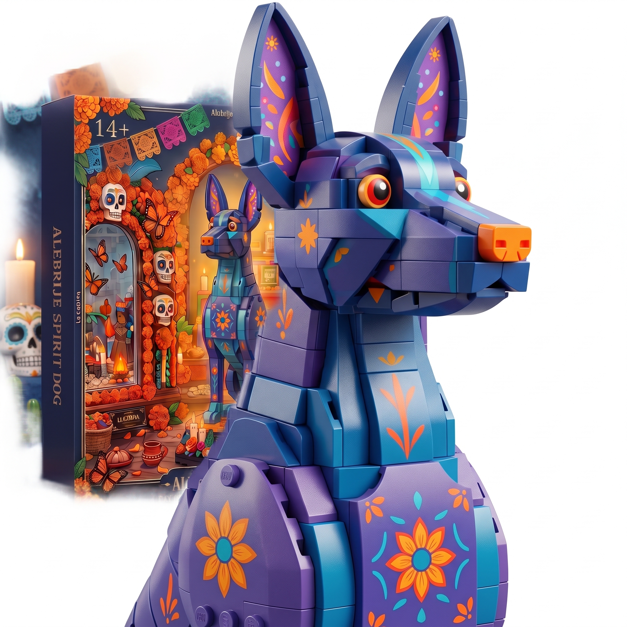 Day of the Dead Commemorative Edition Alebrije Spirit Dog Building Set