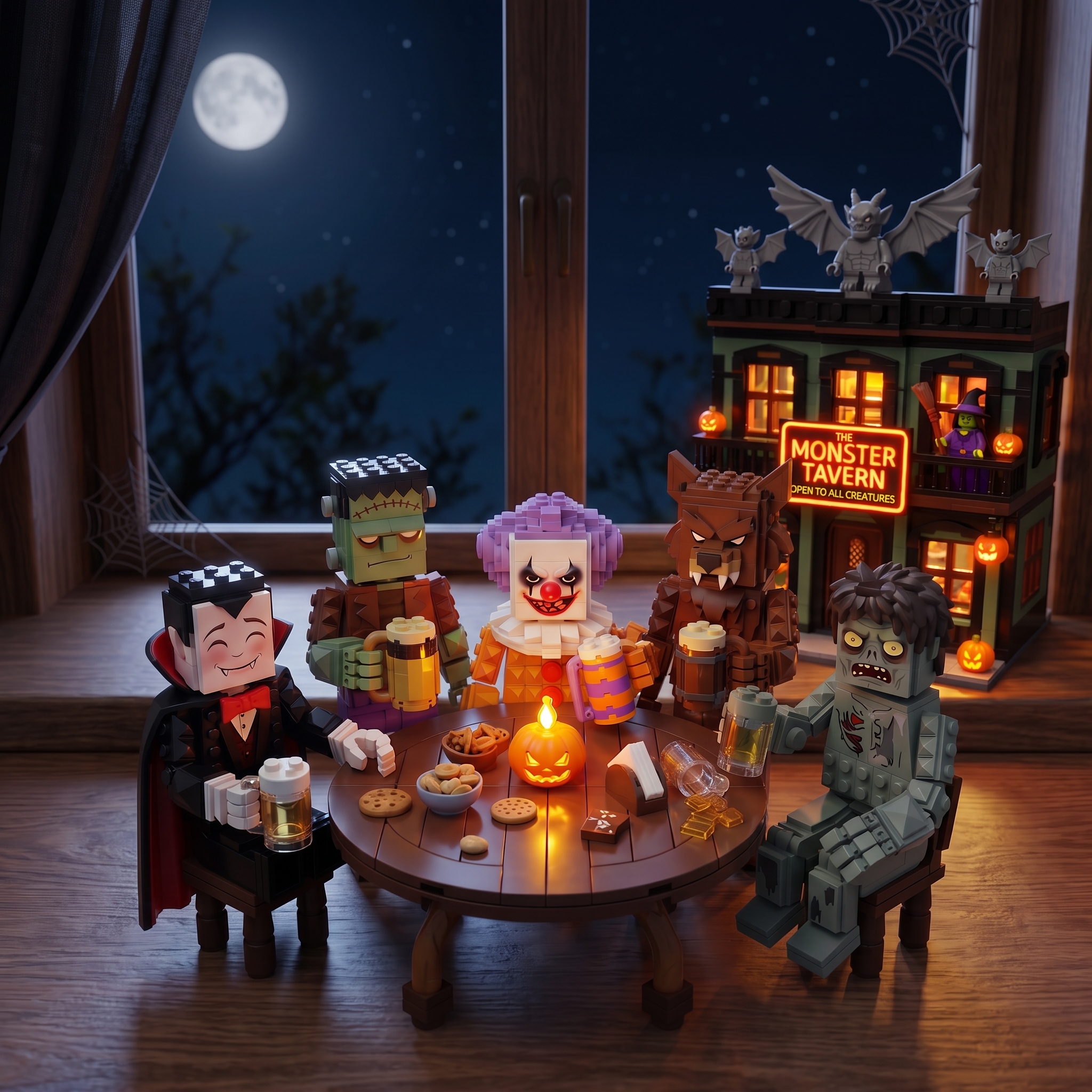 THE MONSTER CREW — Halloween Monster Character Building Block Set