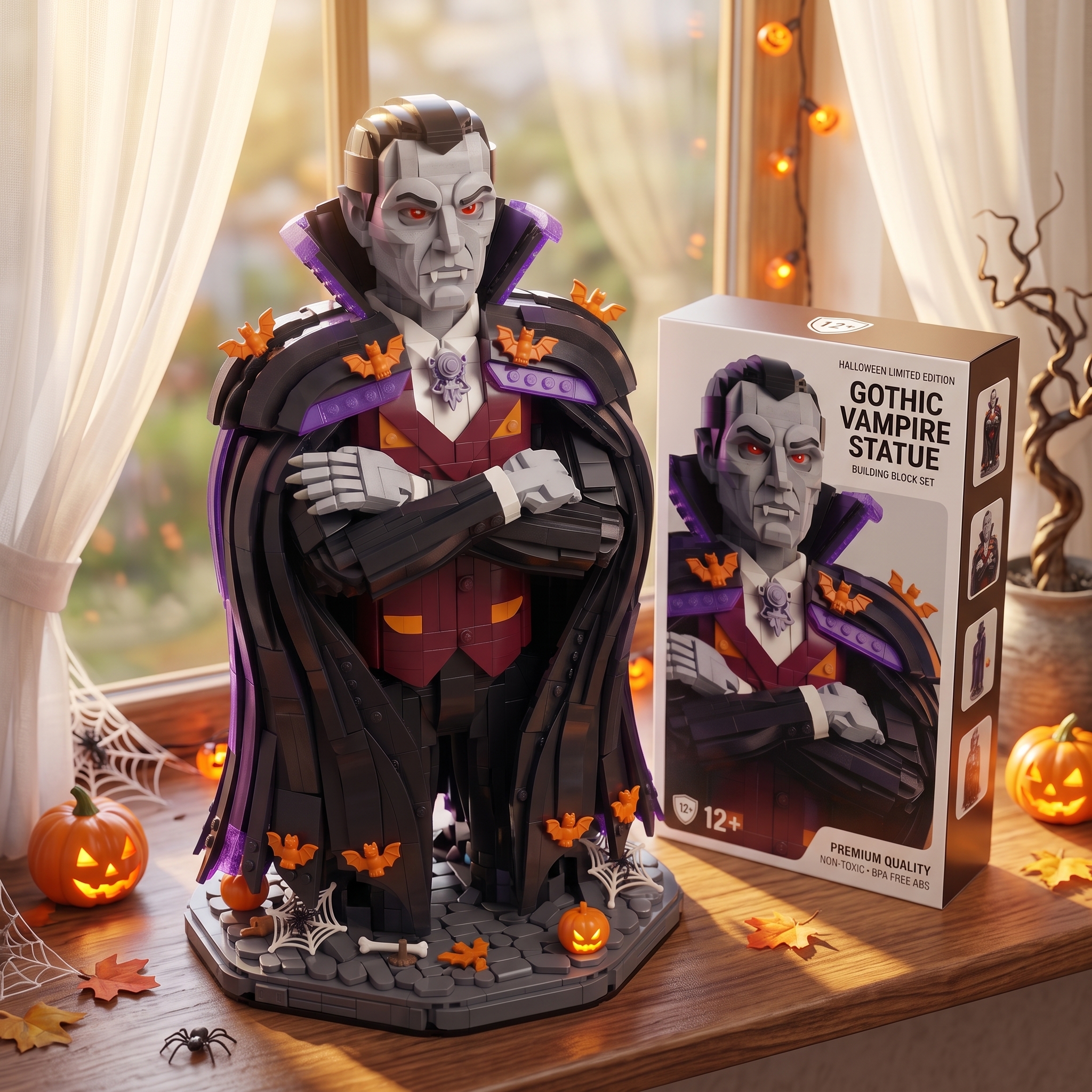 Gothic Vampire Statue — Halloween Limited Edition Building Block Set
