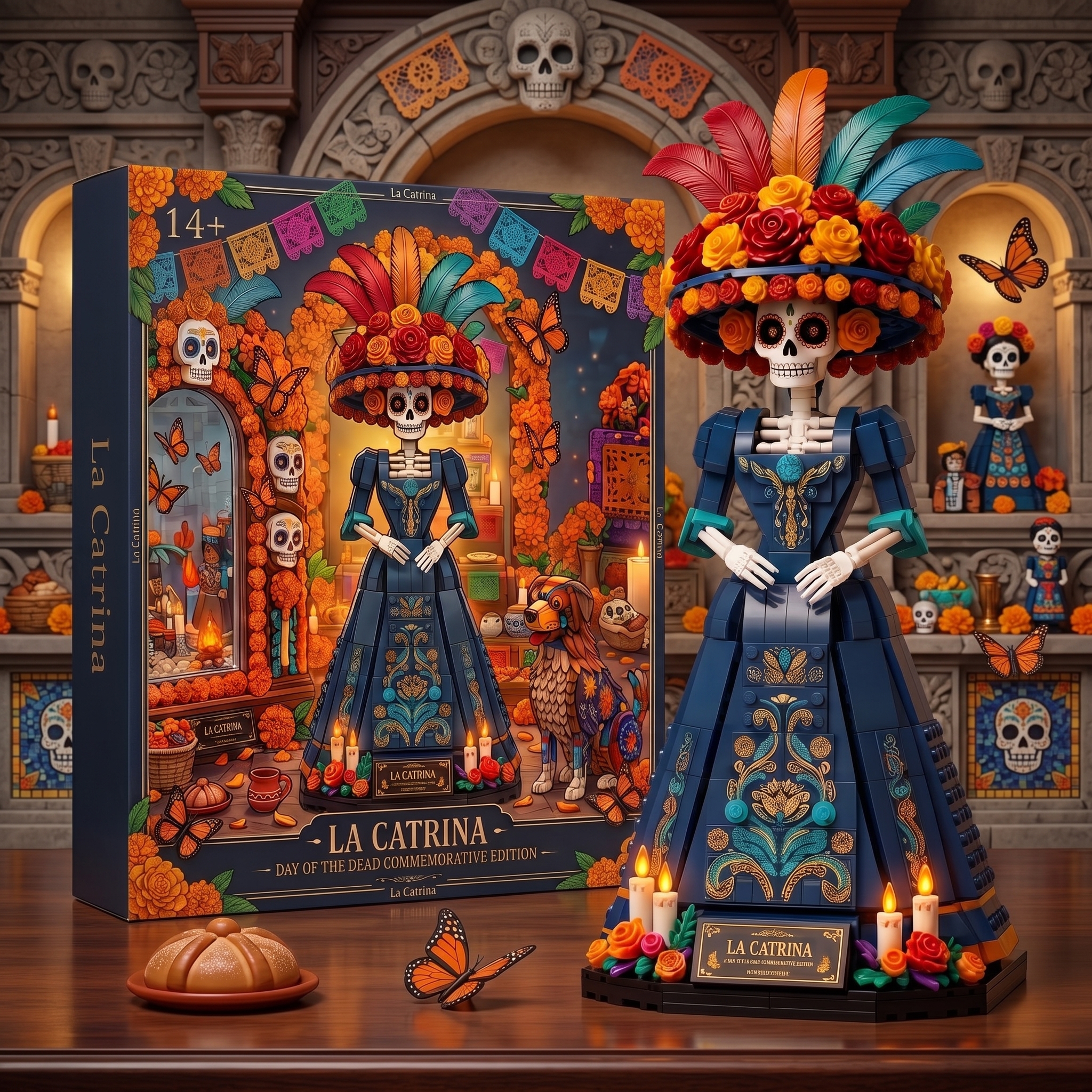 NOVELTYBRICKS 2026 Day of the Dead Commemorative Edition: La Catrina Elegance Building Block Set