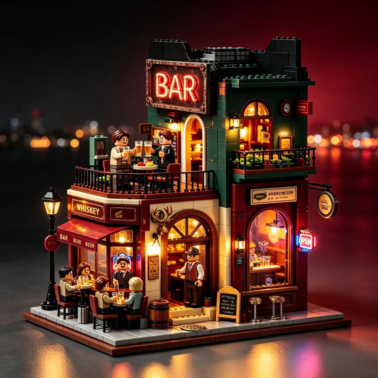Vintage Corner Bar Building Set 