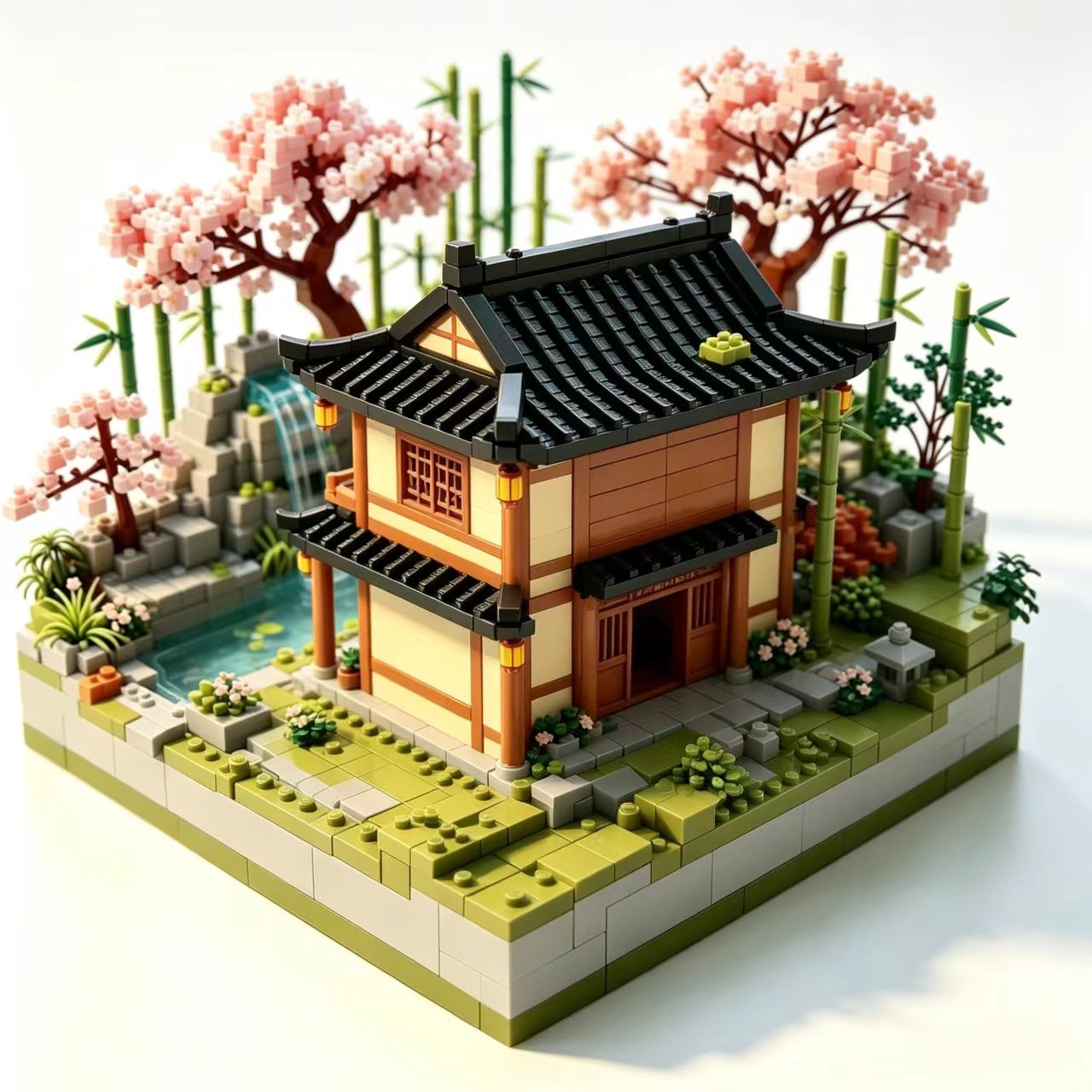 Zen Crane Garden Building Set