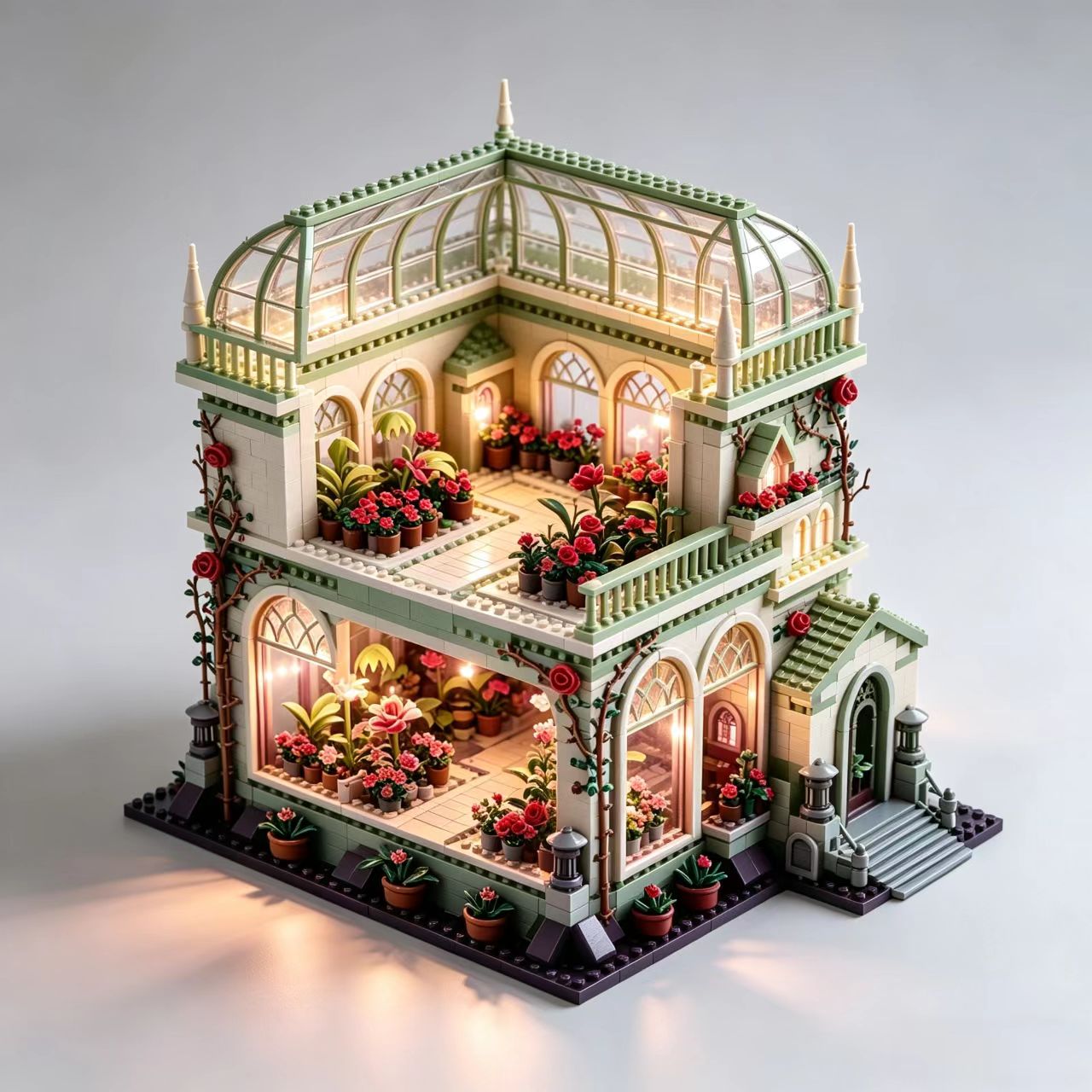 Victorian Rose Conservatory Building Set