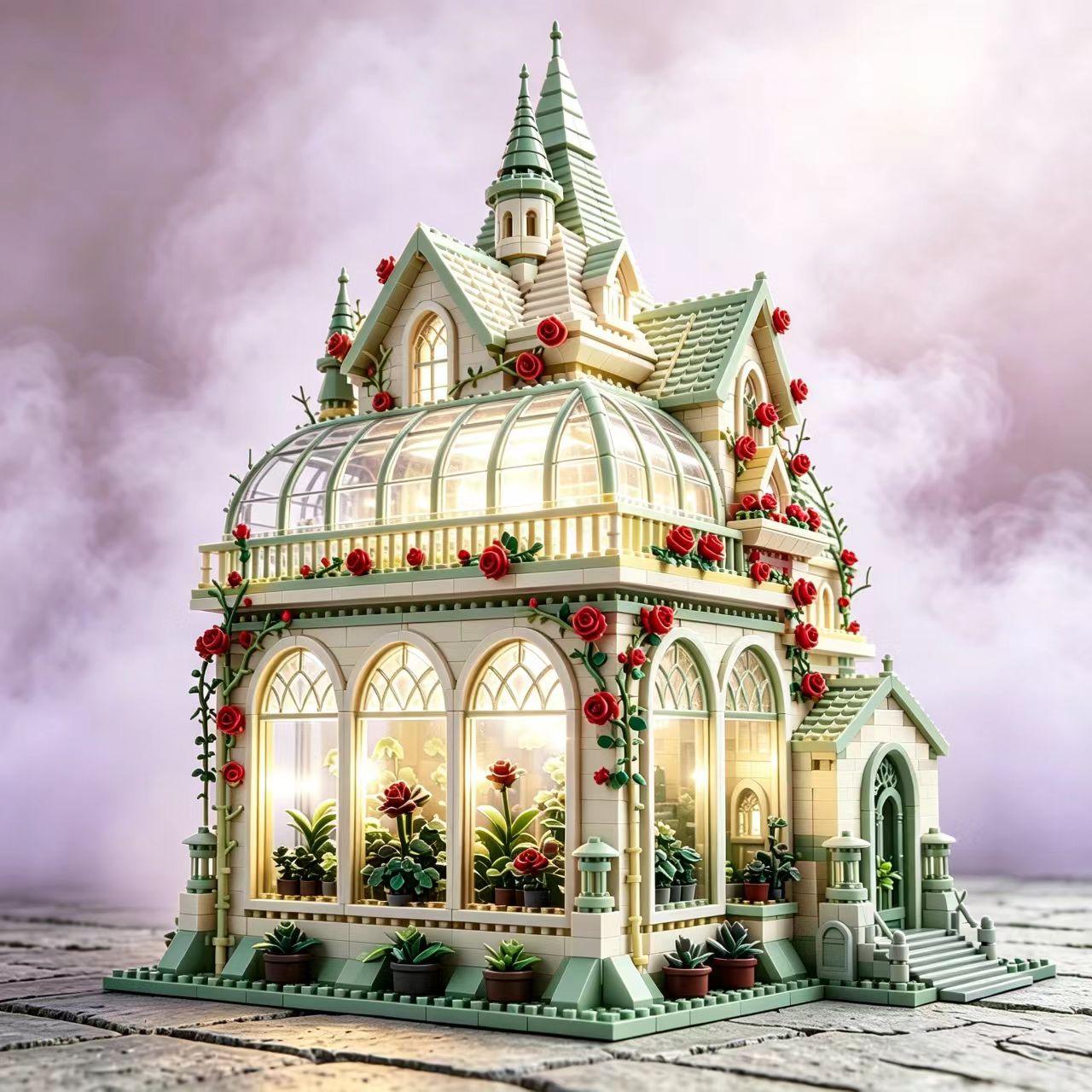 Victorian Rose Conservatory Building Set