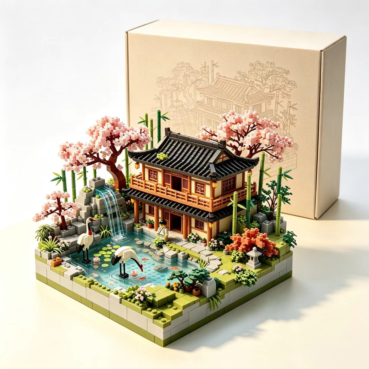 Zen Crane Garden Building Set