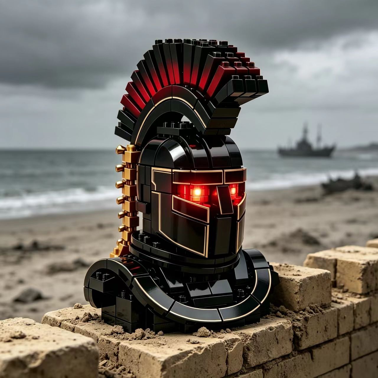 Odyssey Dark Hoplite Bust Building Set