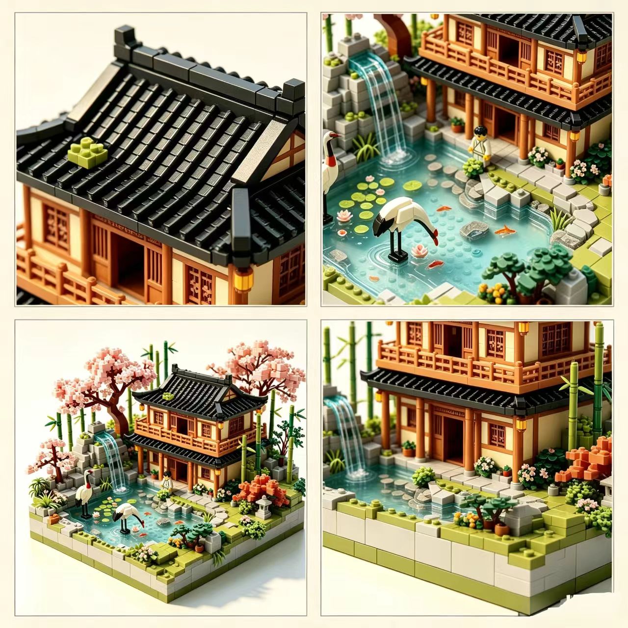 Zen Crane Garden Building Set